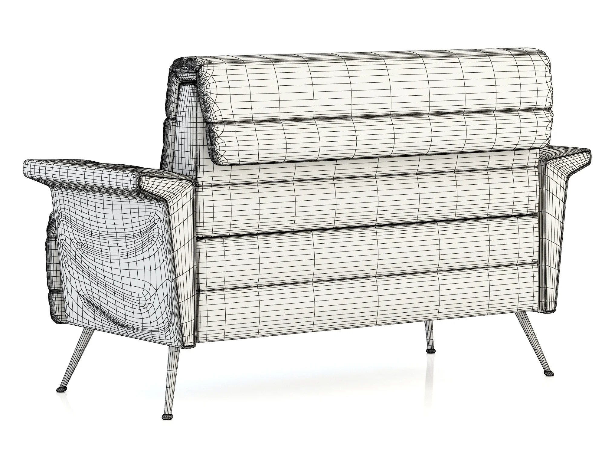 Essential Home Bardot Sofa, 3D model preview 10