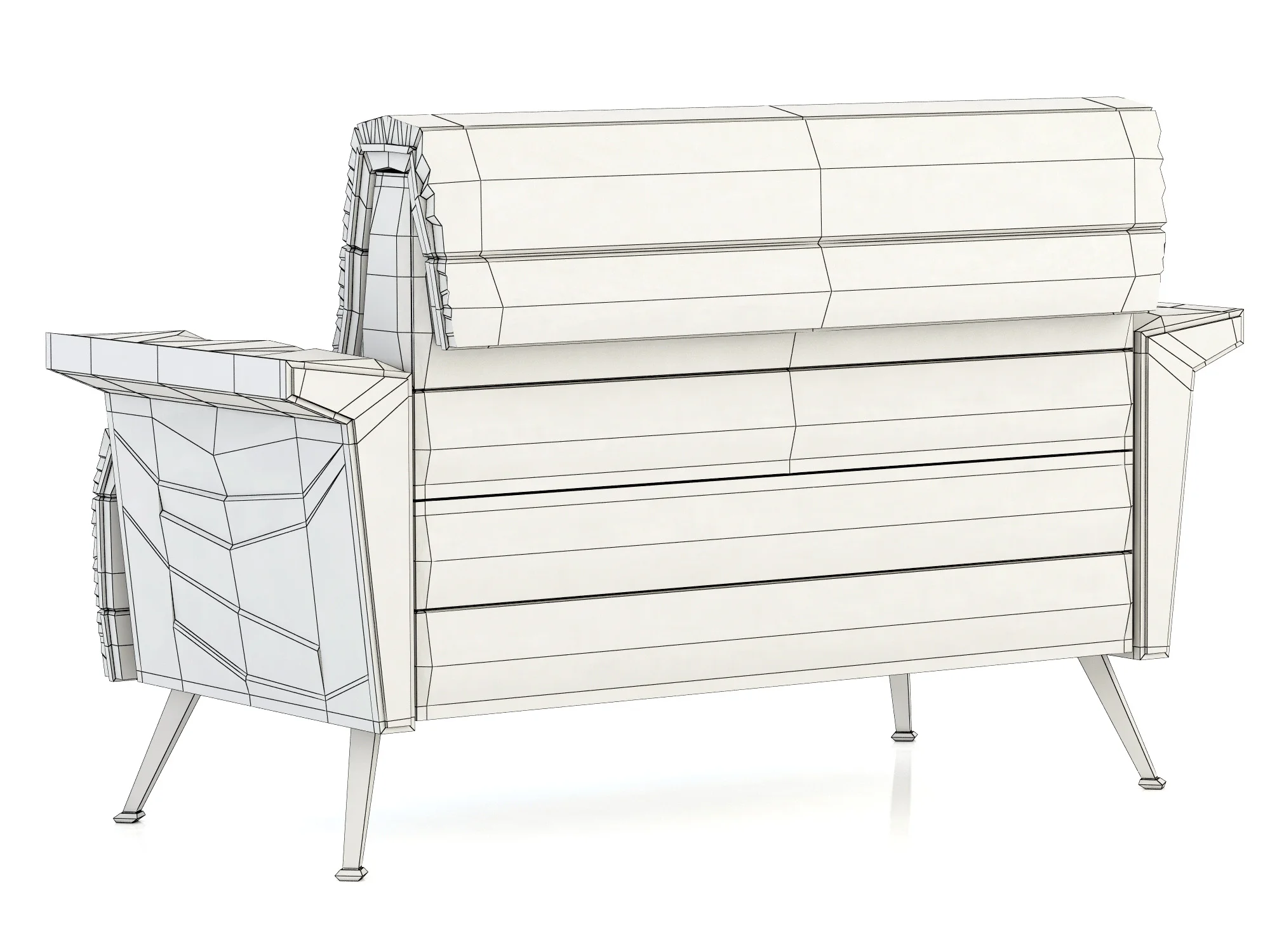 Essential Home Bardot Sofa, 3D model preview 11