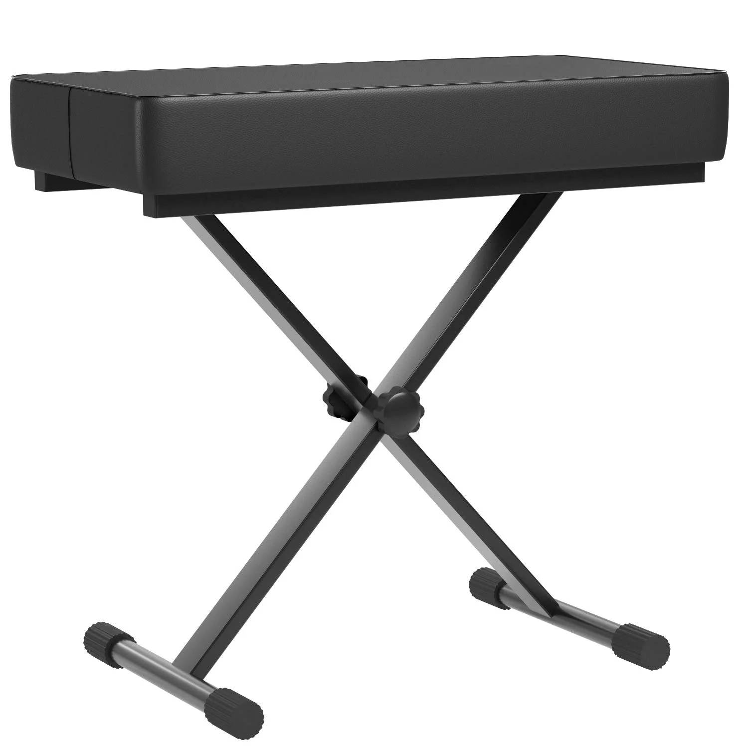 Adjustable X-Style Piano Keyboard Bench with Padded Seat