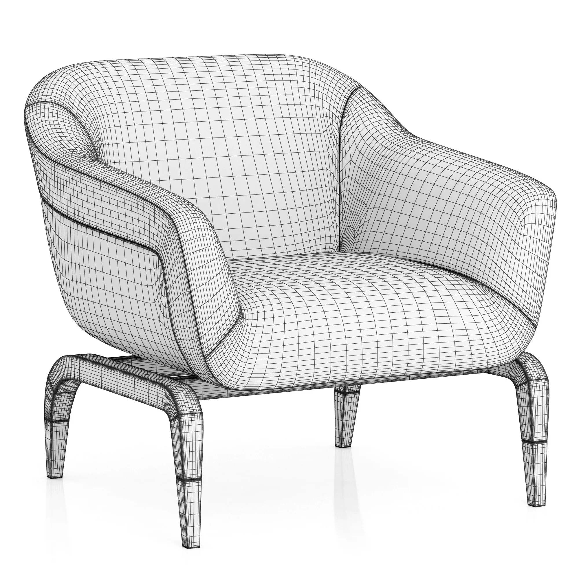 Smania Figi Chair — 3D model preview 7