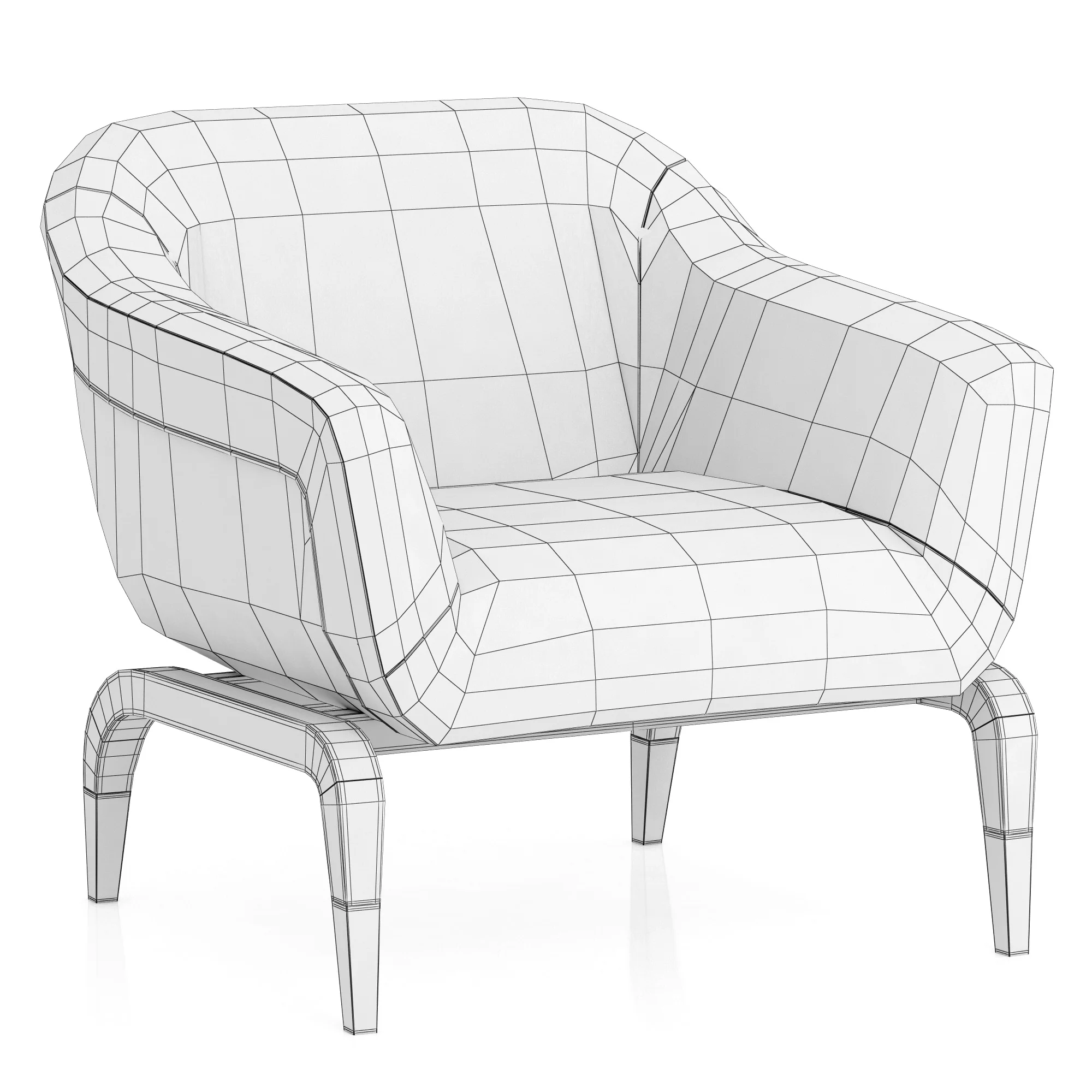 Smania Figi Chair — 3D model preview 8