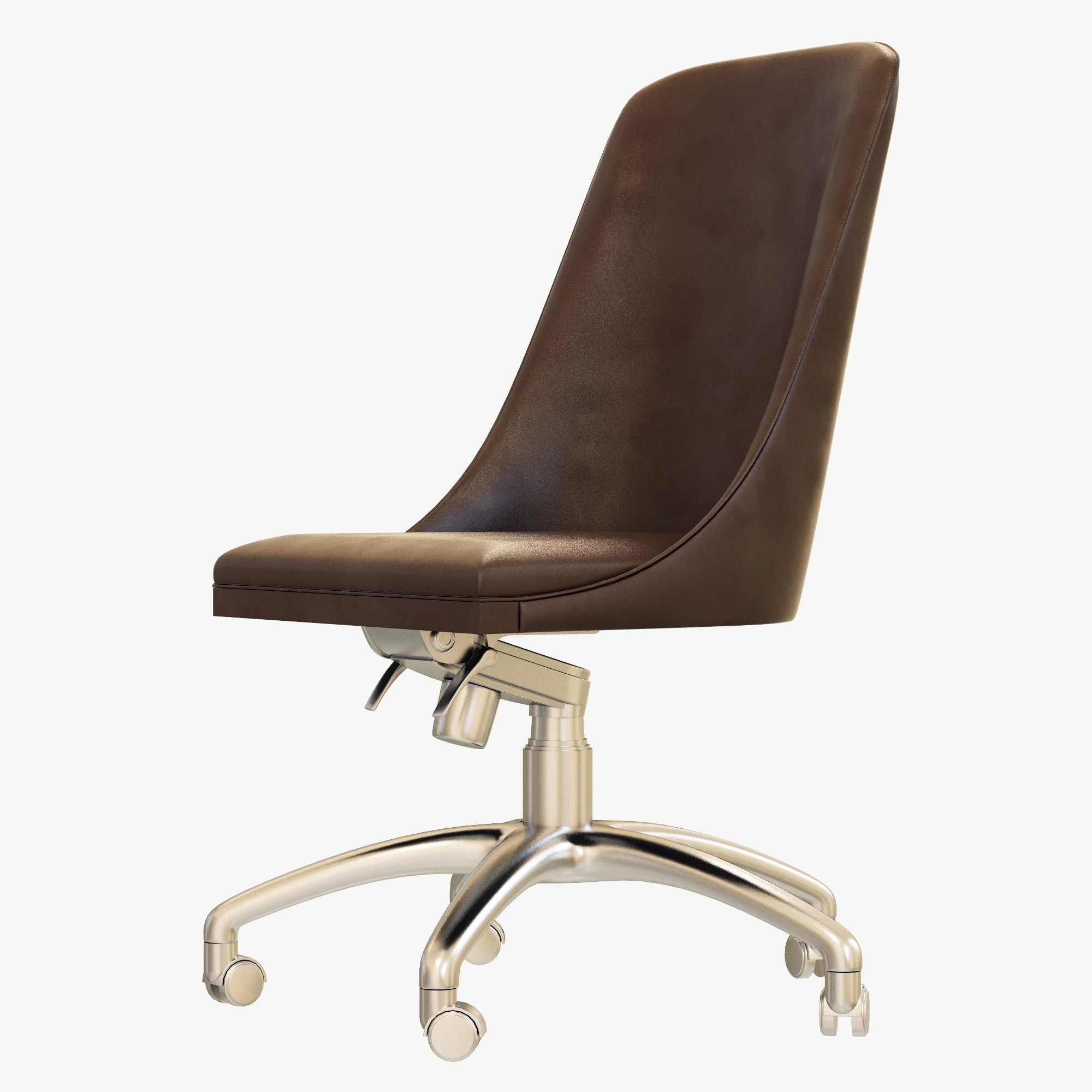 Baxter DECOR CHAIR WITH WHEELS — 3D model preview 4