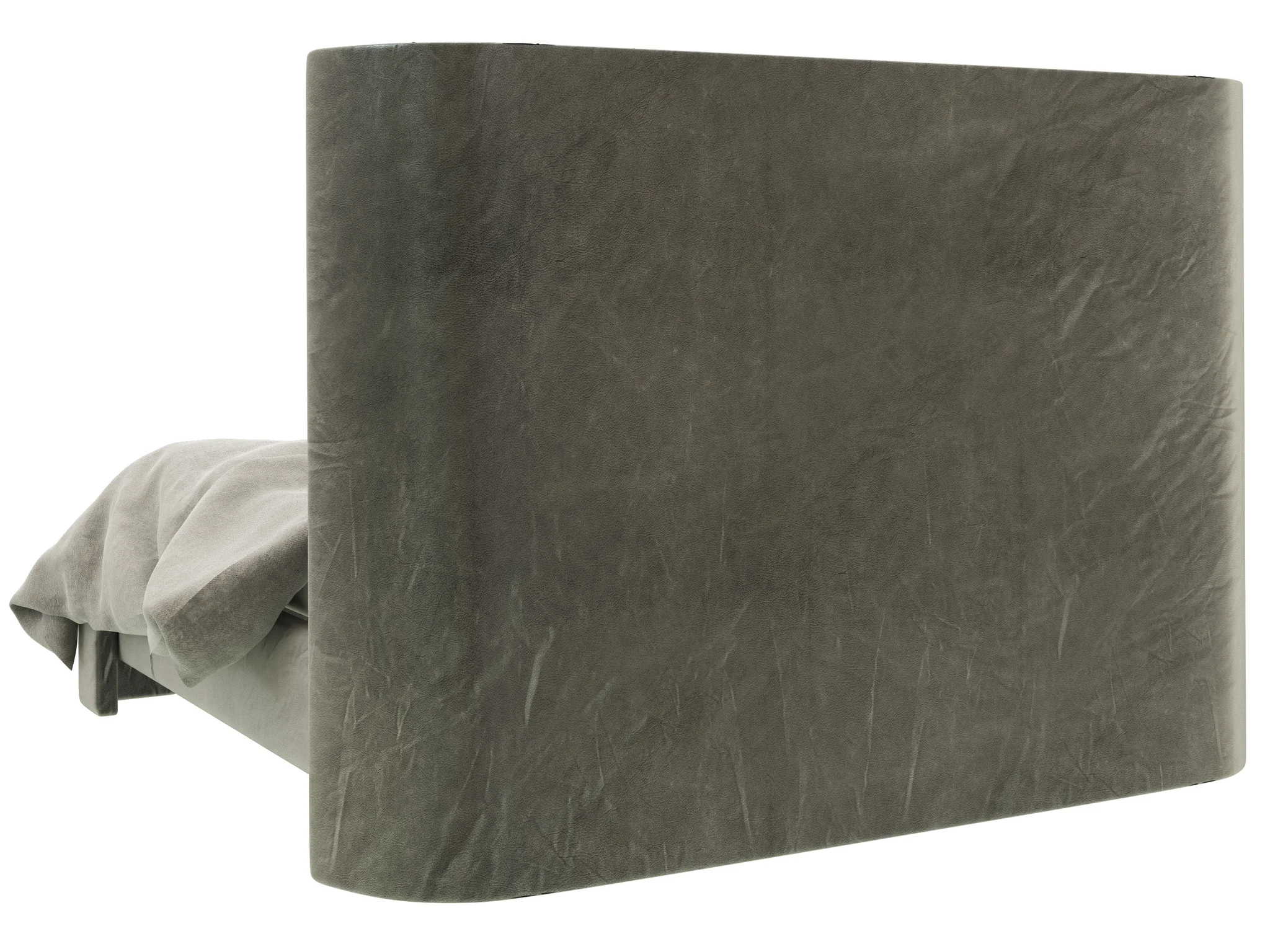 Restoration Hardware Atherton Leather Bed — 3D model preview 5
