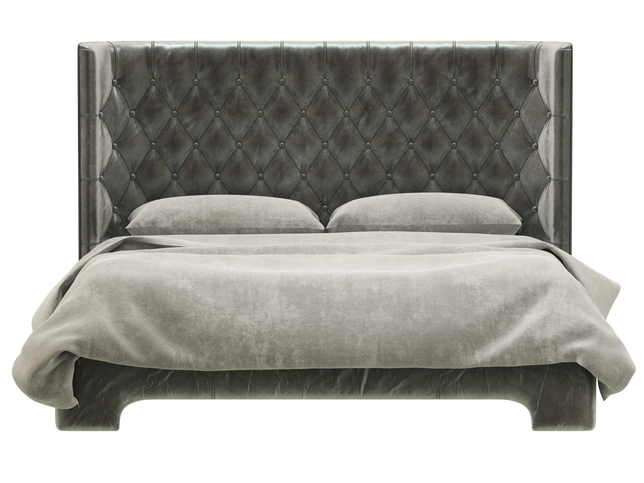 Restoration Hardware Atherton Leather Bed — 3D model preview 8