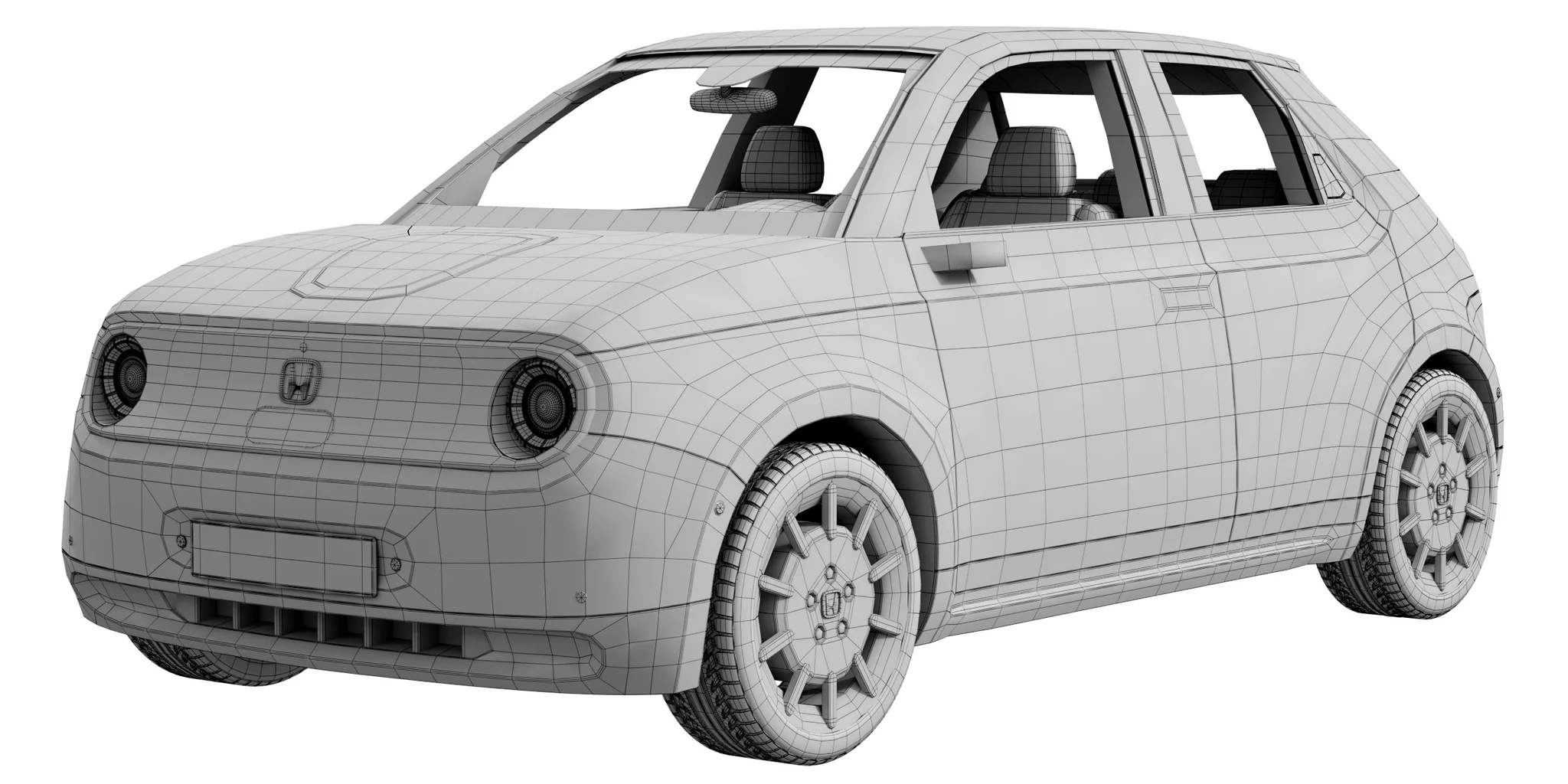 Honda E Prototype, 3D model preview 8