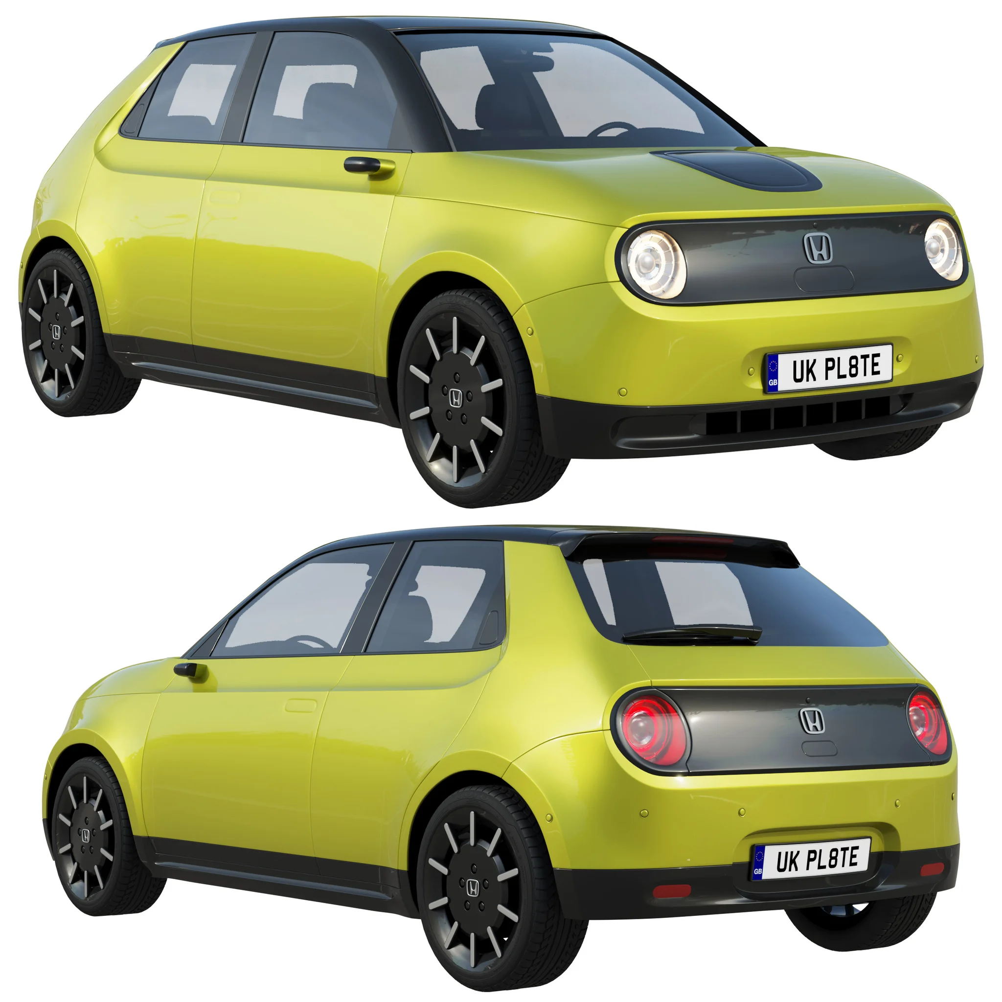 Honda E Prototype, 3D model preview 10