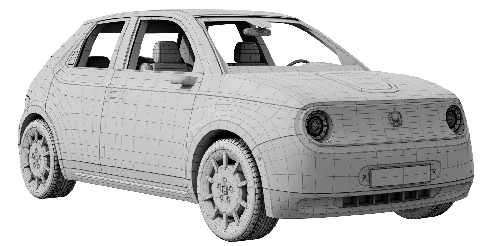 Honda E Prototype, 3D model preview 11