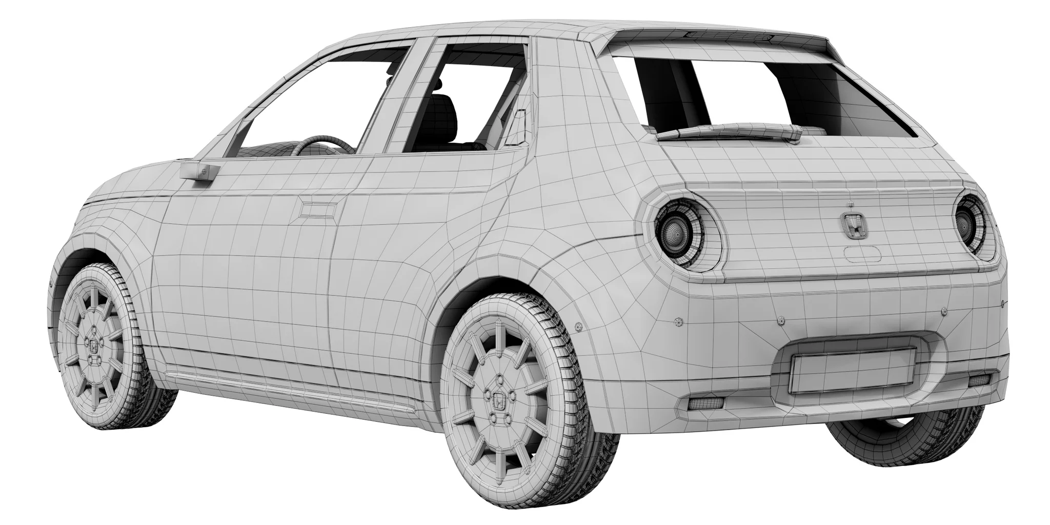 Honda E Prototype, 3D model preview 14