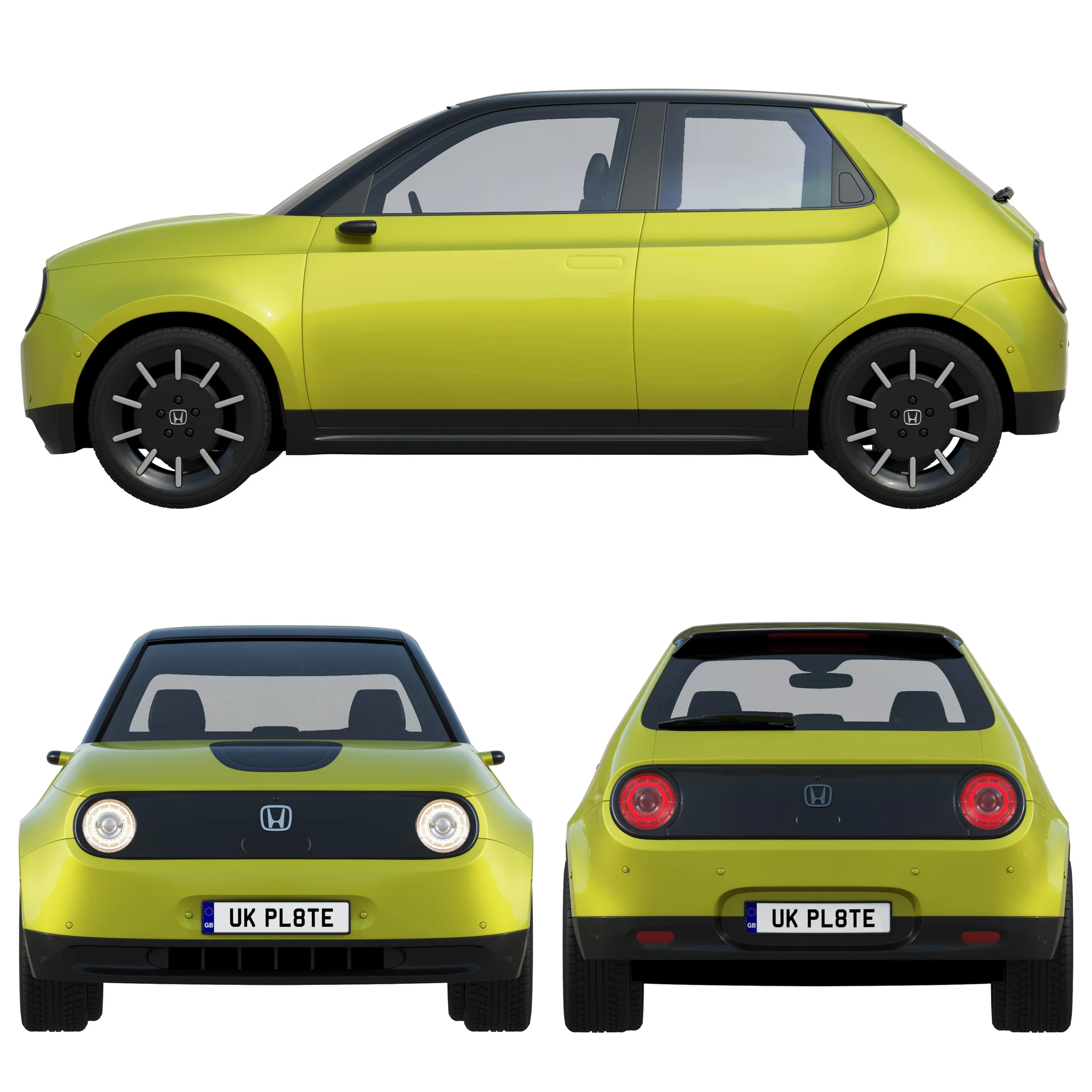 Honda E Prototype, 3D model preview 18