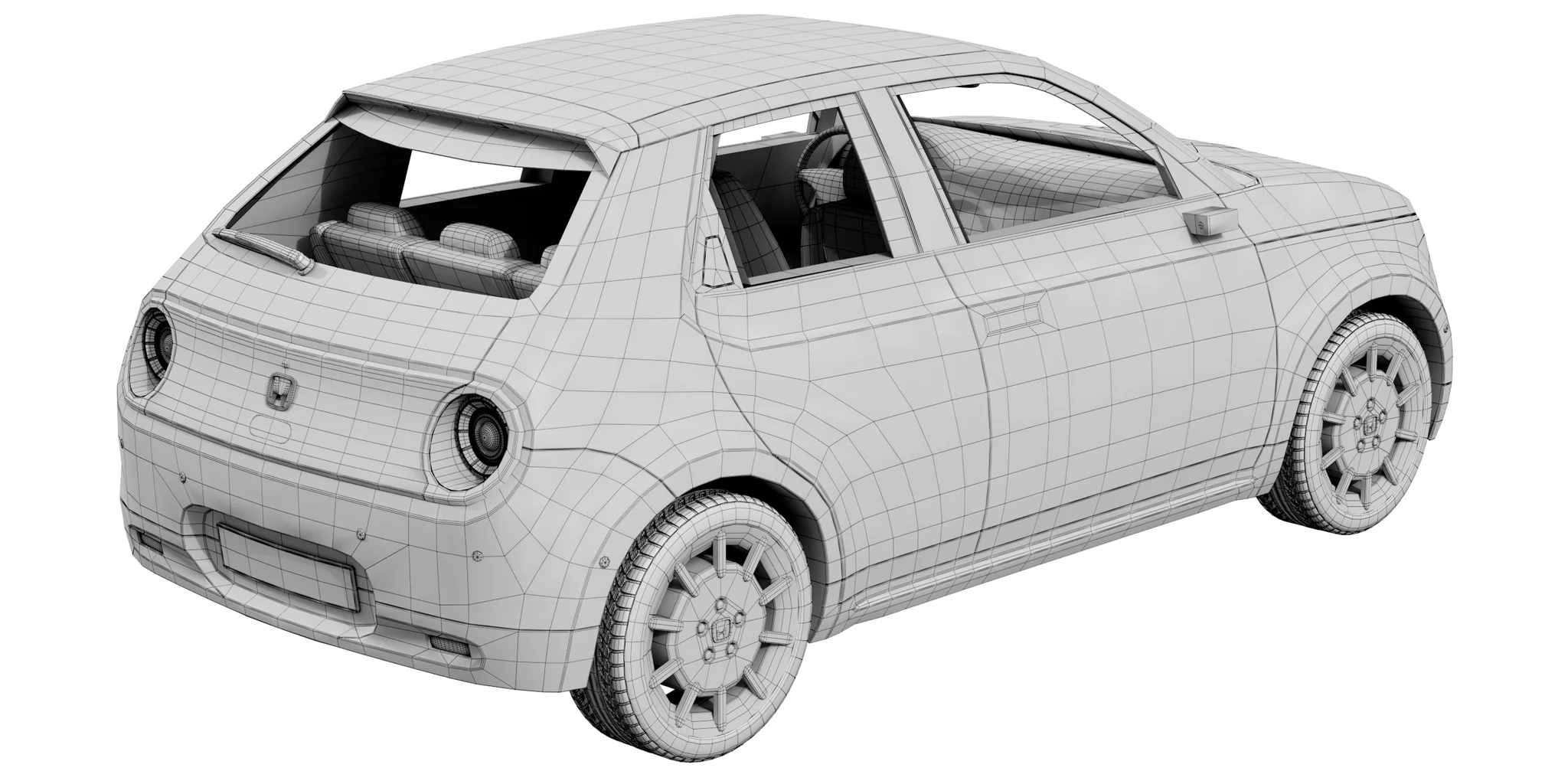 Honda E Prototype, 3D model preview 22