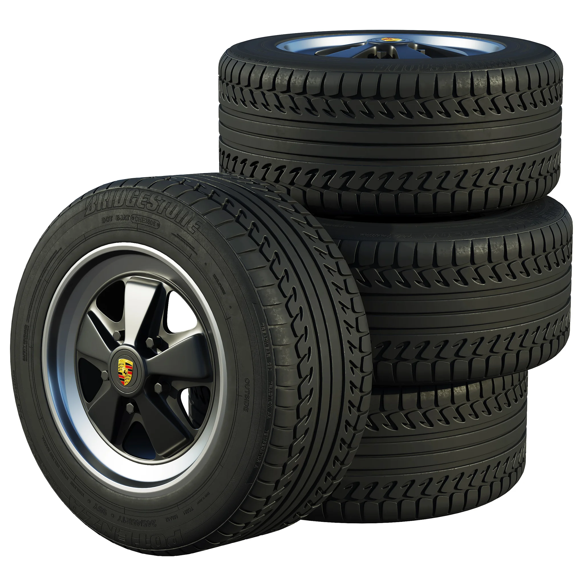 Porsche Tire 6 — 3D model preview 1