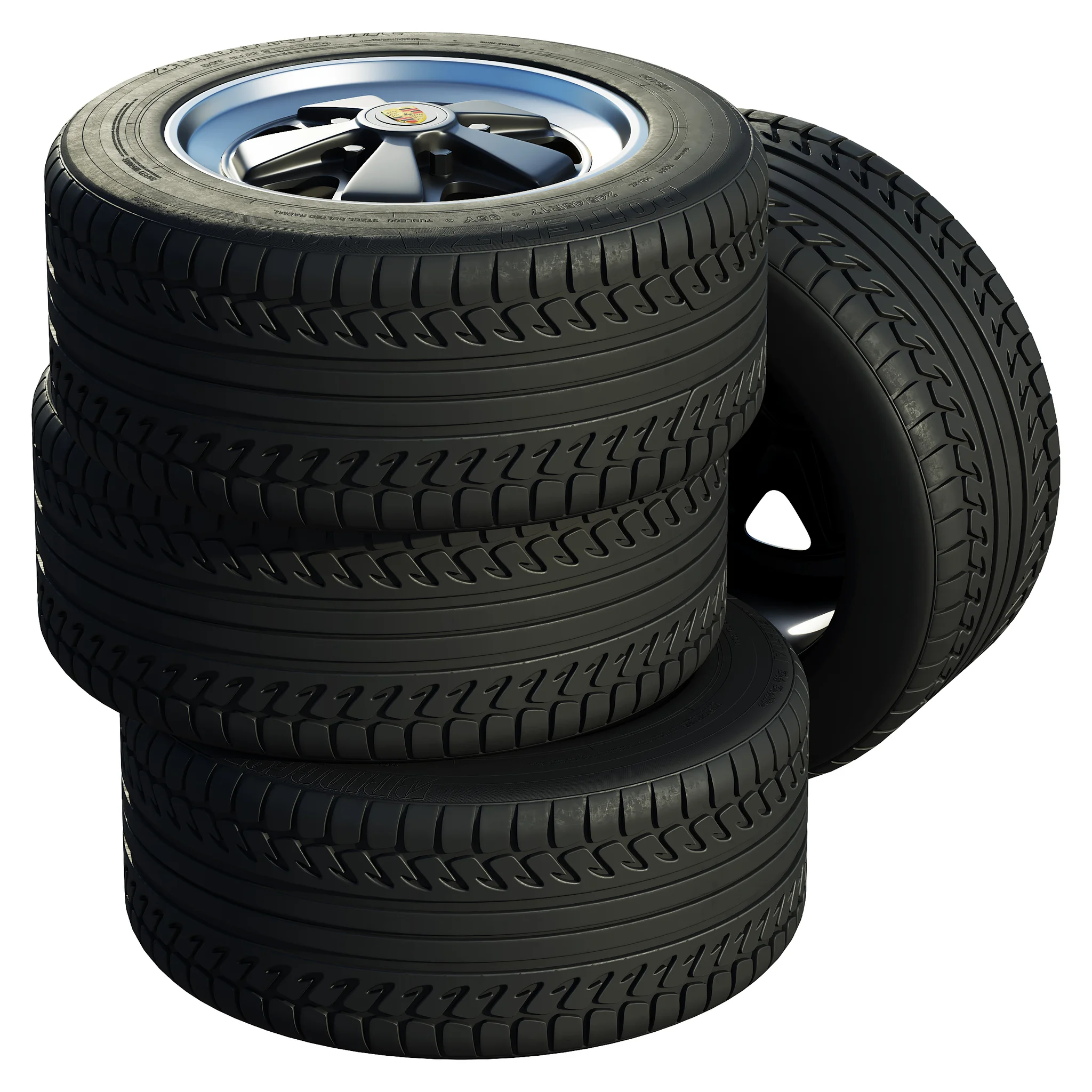 Porsche Tire 6 — 3D model preview 2