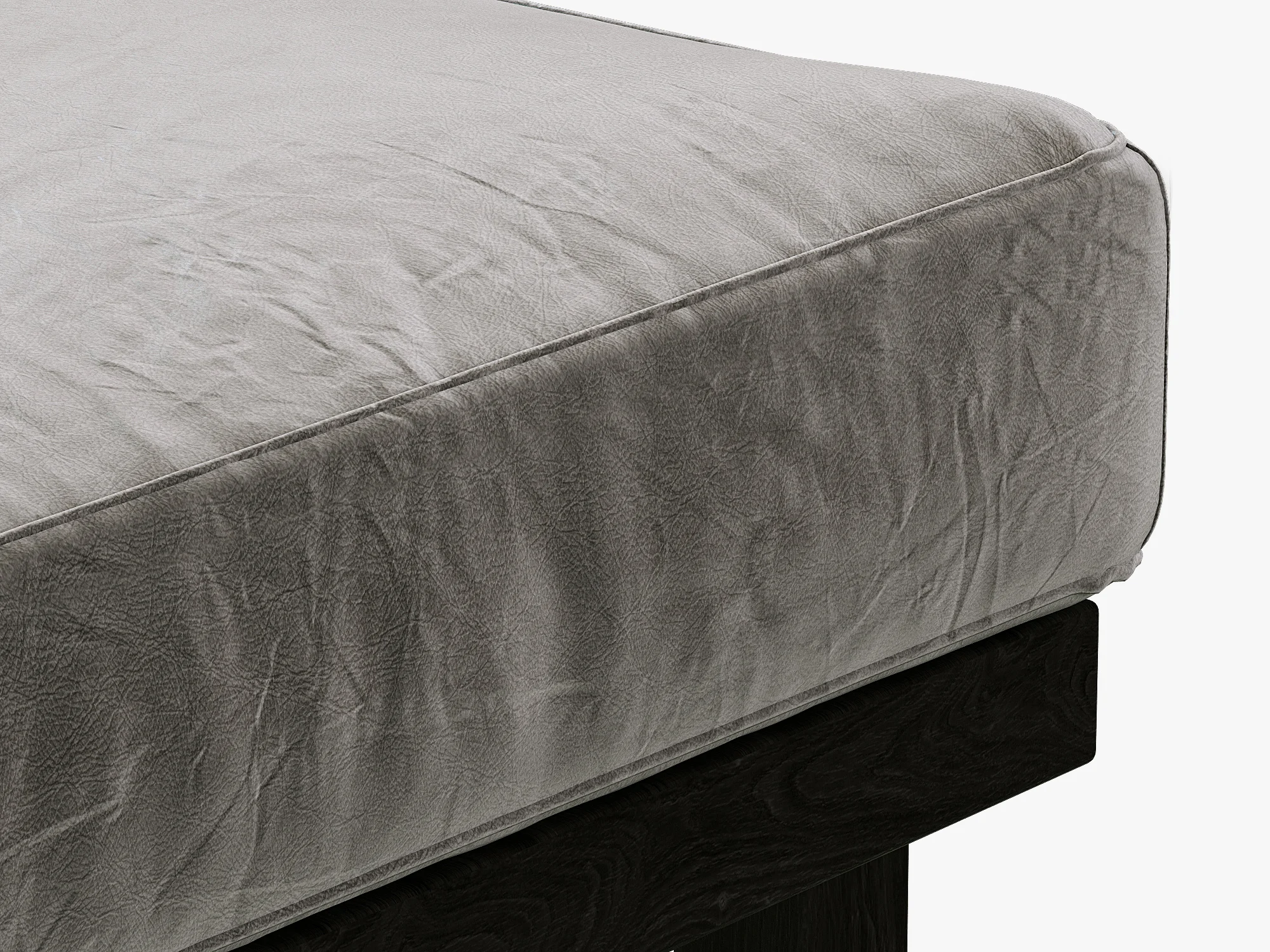Restoration Hardware Durrell Leather Ottoman, 3D model preview 3