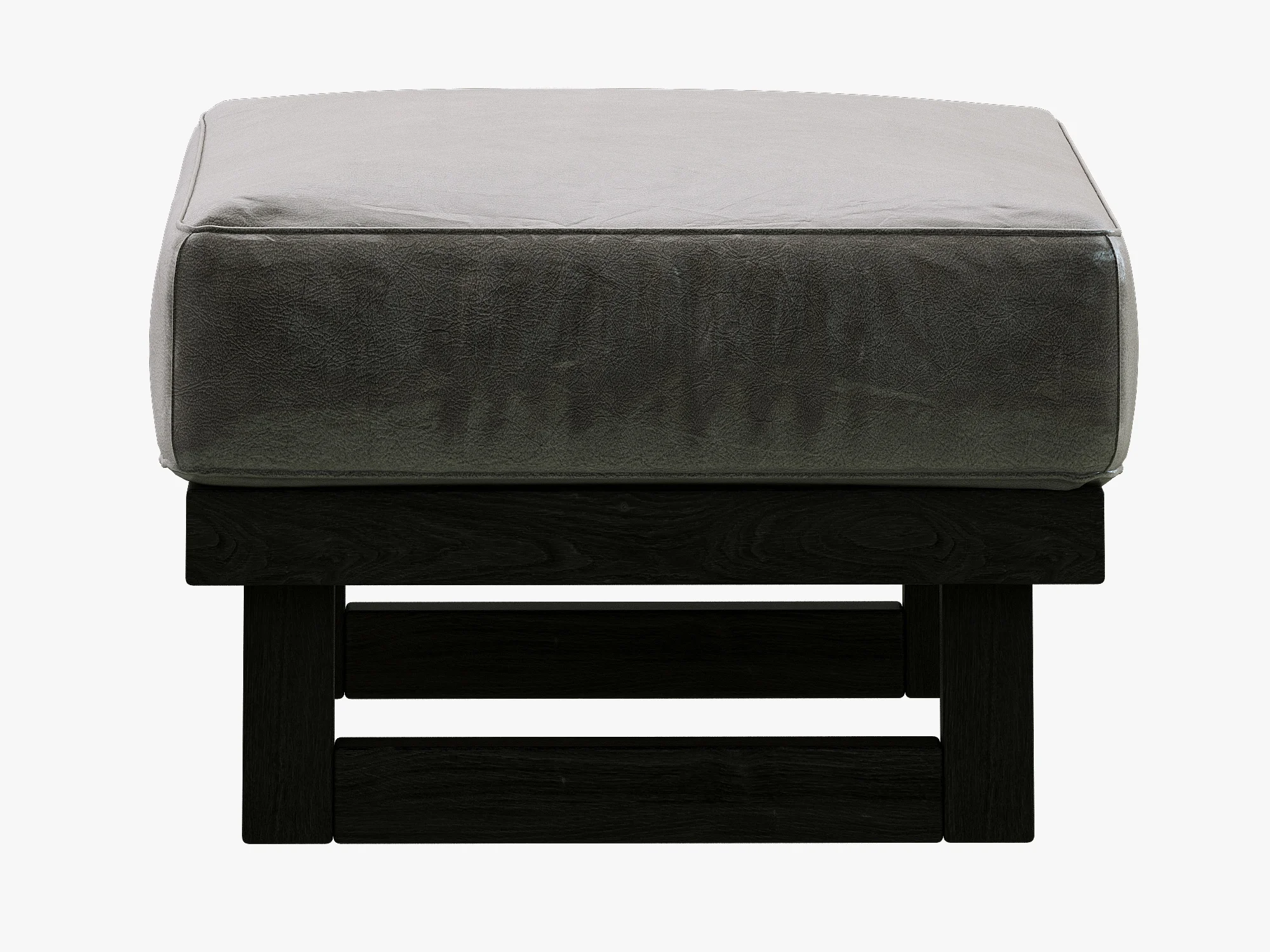 Restoration Hardware Durrell Leather Ottoman, 3D model preview 4