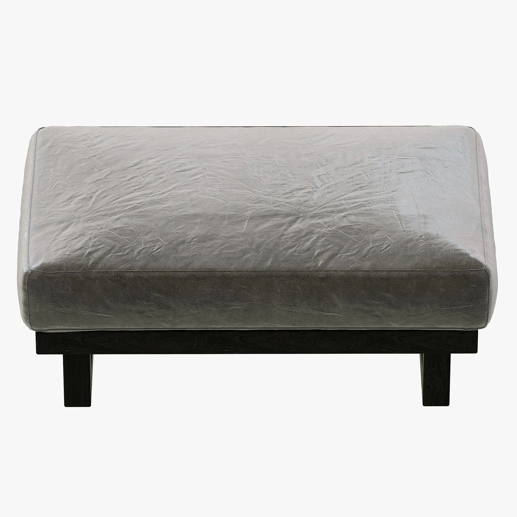 Restoration Hardware Durrell Leather Ottoman, 3D model preview 7