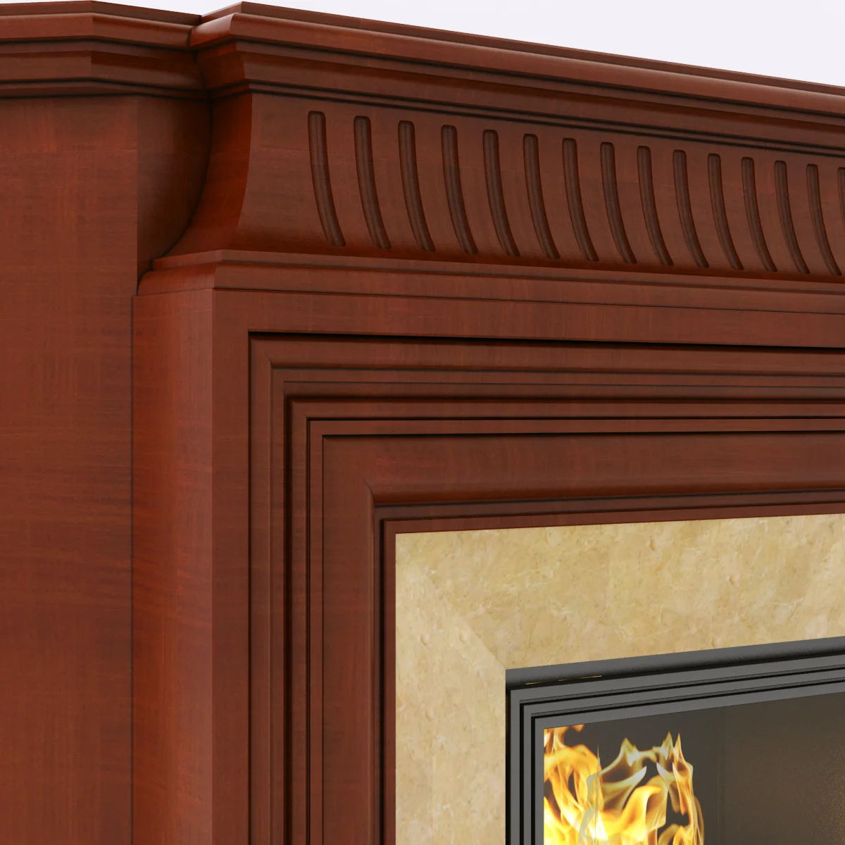 Marble Fireplace8 — 3D model preview 1