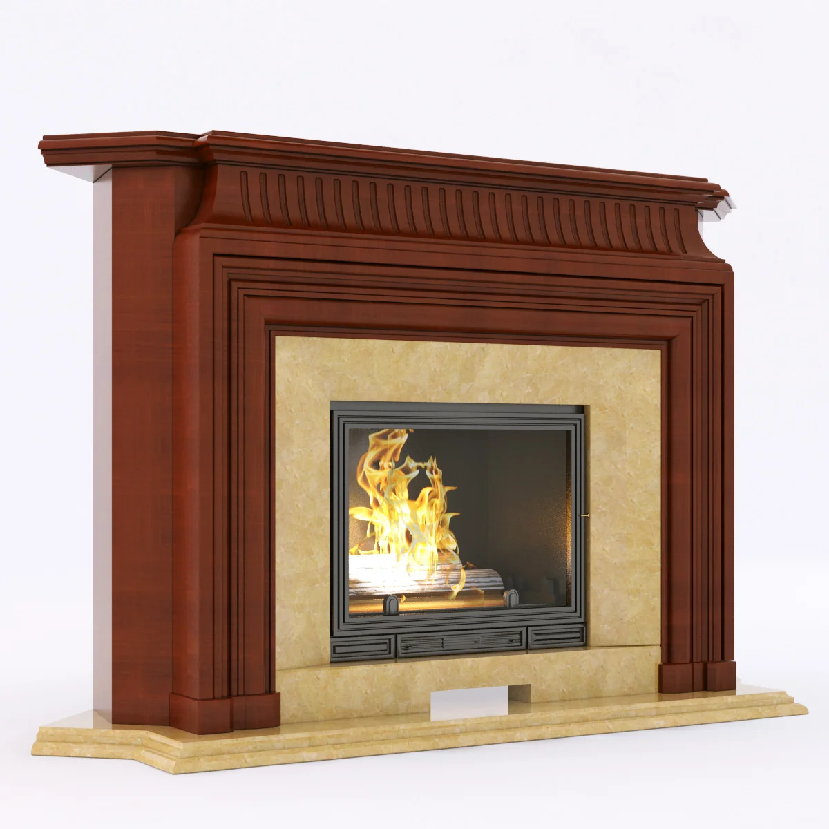 Marble Fireplace8 — 3D model preview 2
