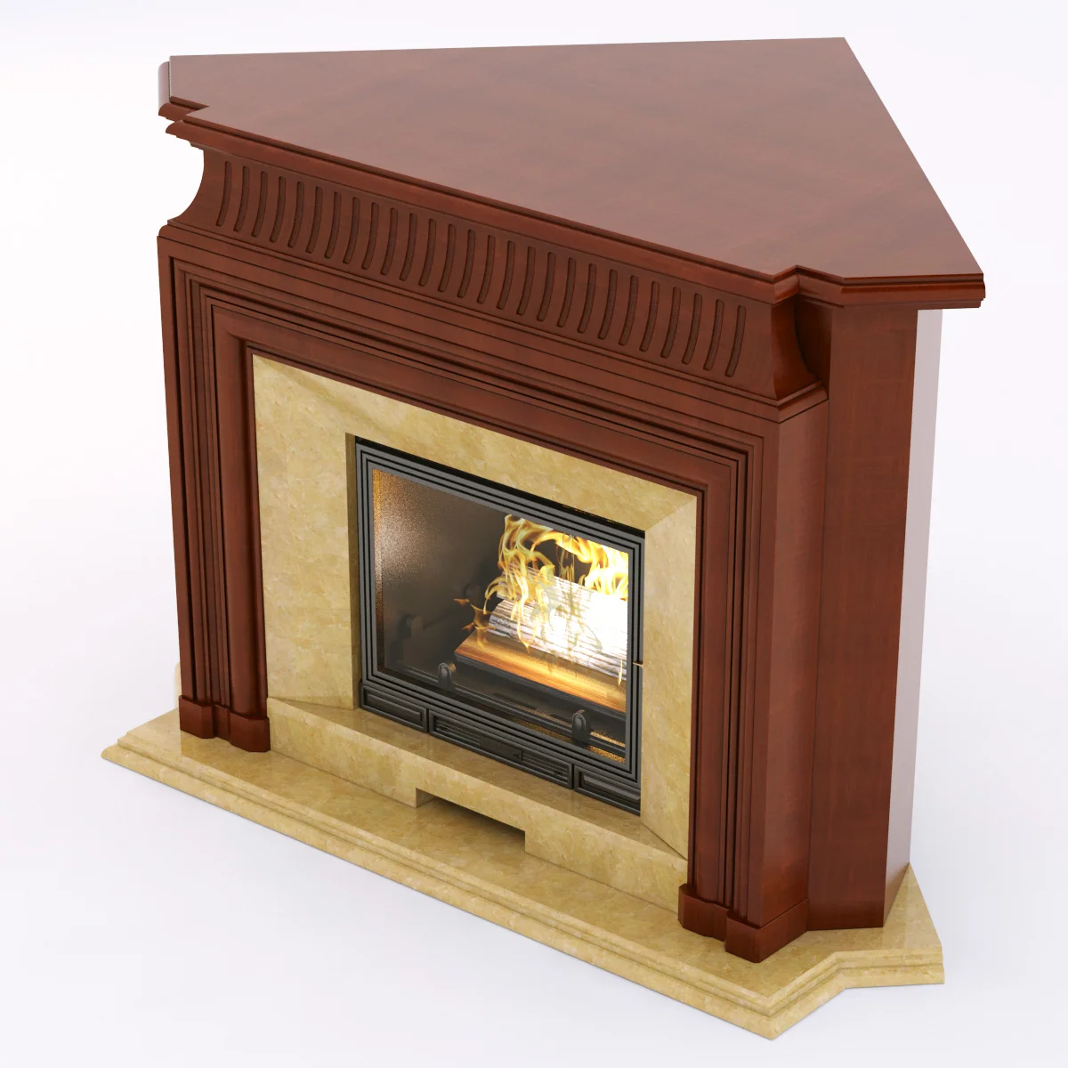Marble Fireplace8 — 3D model preview 3