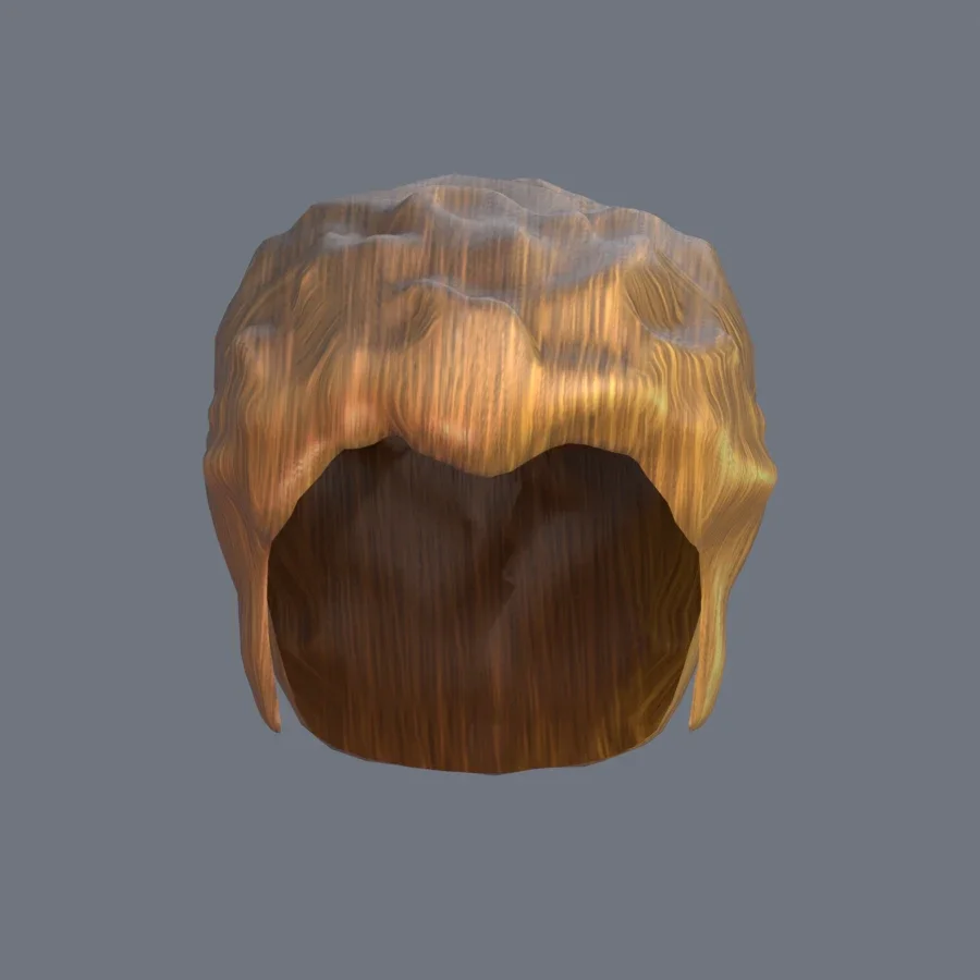 Male Hairstyle 01, 3D model preview 1