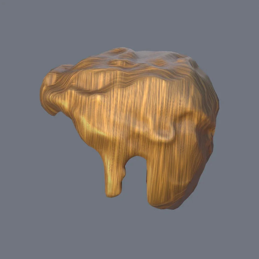 Male Hairstyle 01, 3D model preview 3