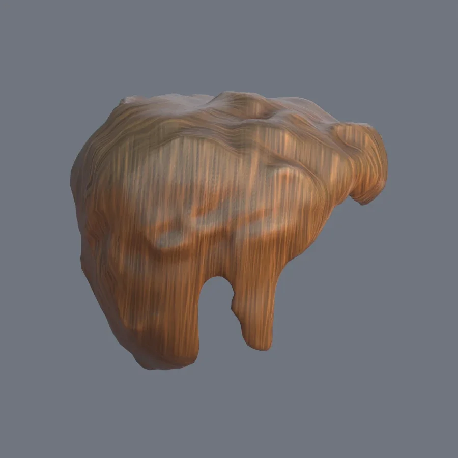 Male Hairstyle 01, 3D model preview 5