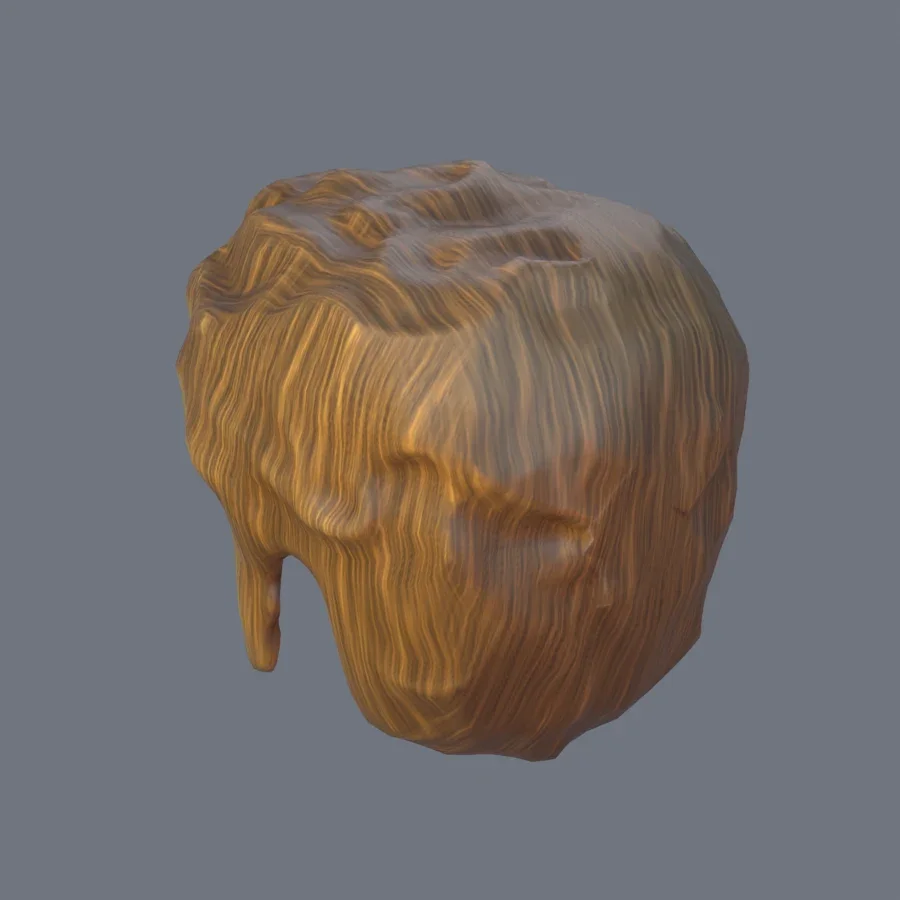 Male Hairstyle 01, 3D model preview 6