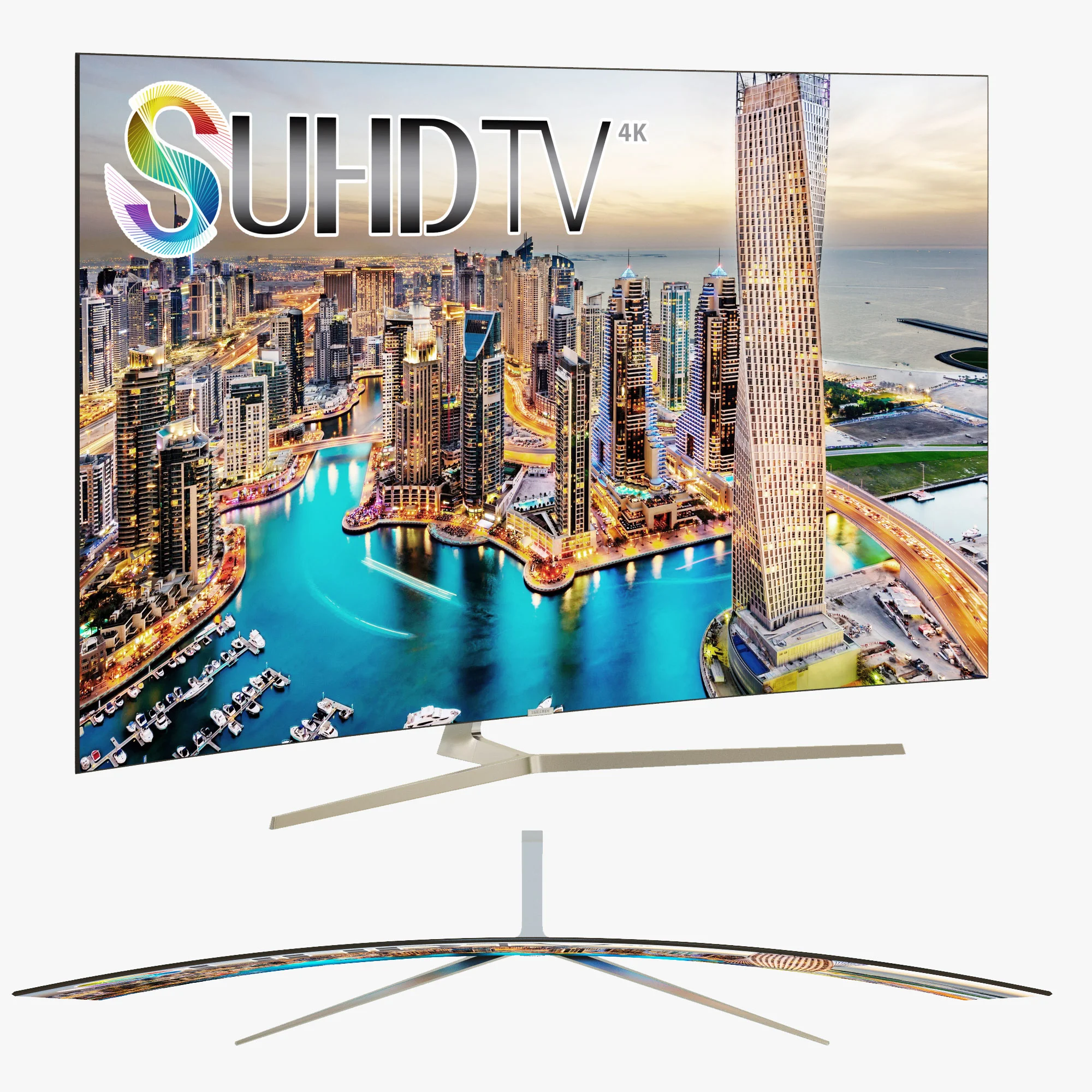 Samsung 78 SUHD 4K Curved Smart TV KS9000 Series 9 — 3D model preview 4