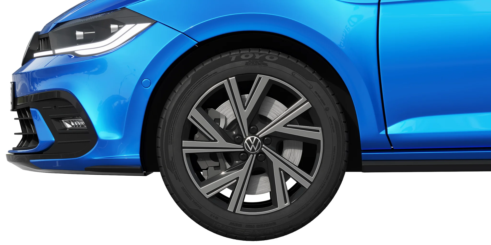 Volkswagen Polo 2022, 3D model preview 1