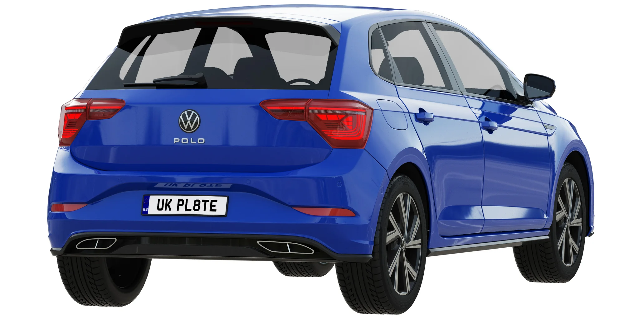 Volkswagen Polo 2022, 3D model preview 9