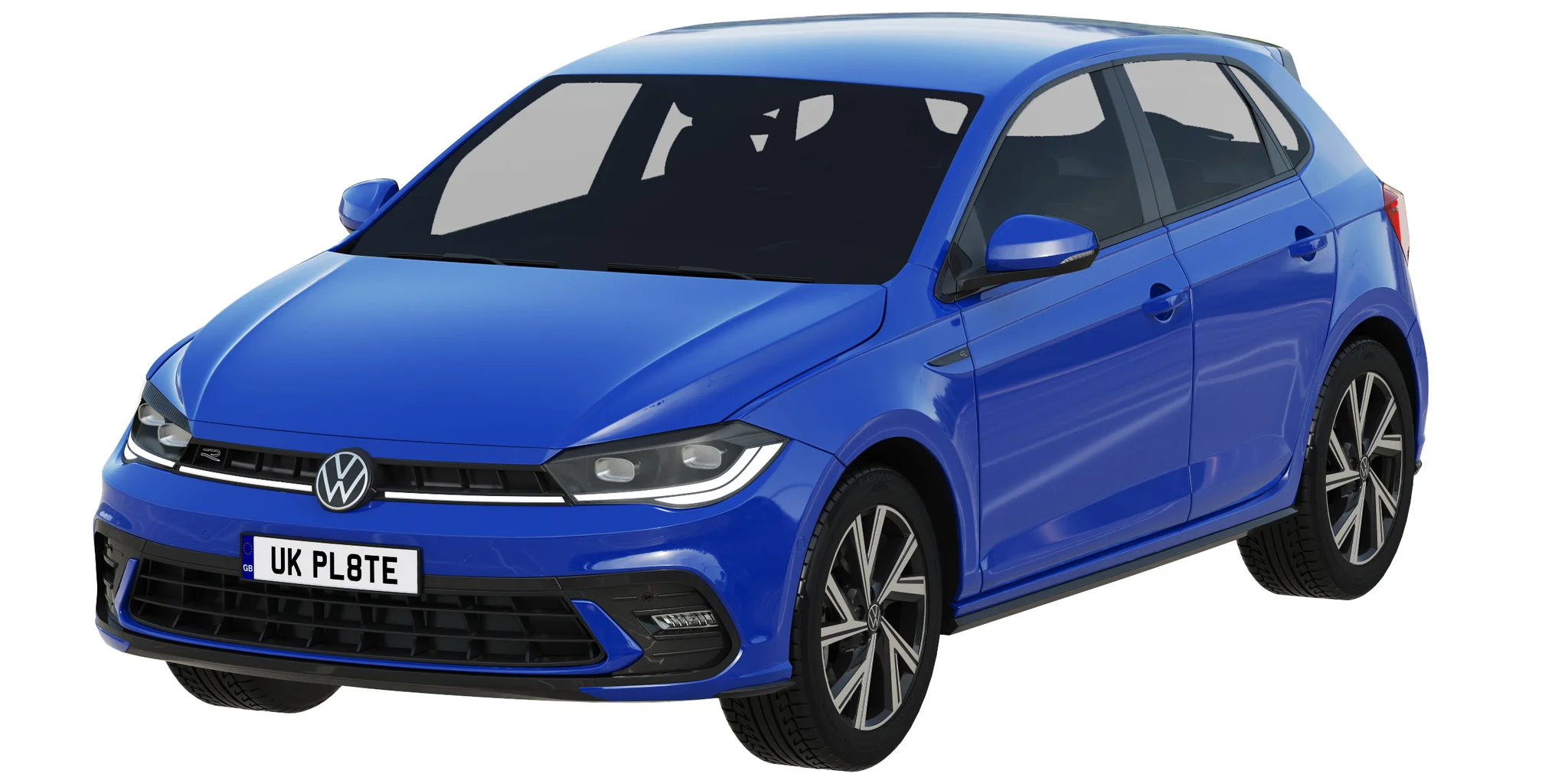 Volkswagen Polo 2022, 3D model preview 13