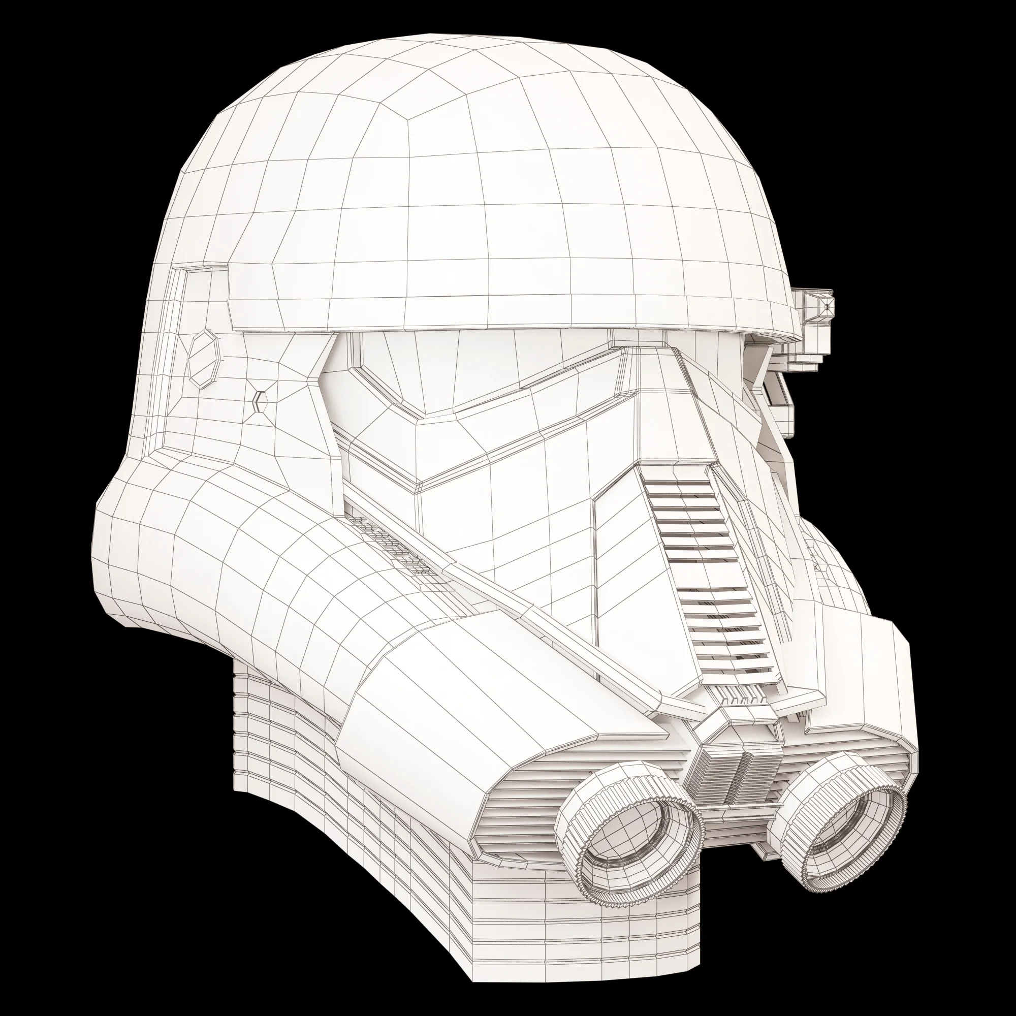Death Trooper Helmet — 3D model preview 3