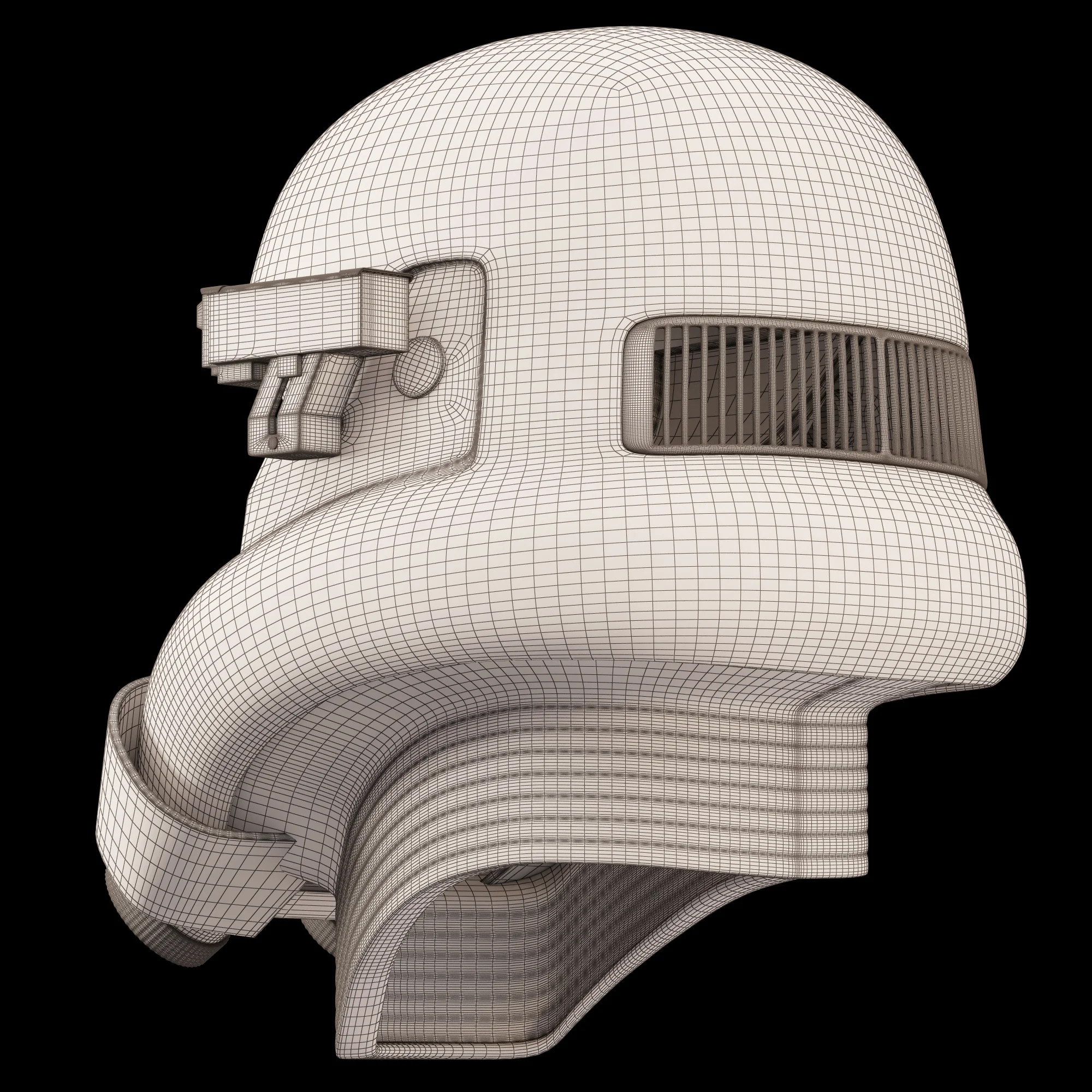 Death Trooper Helmet — 3D model preview 6