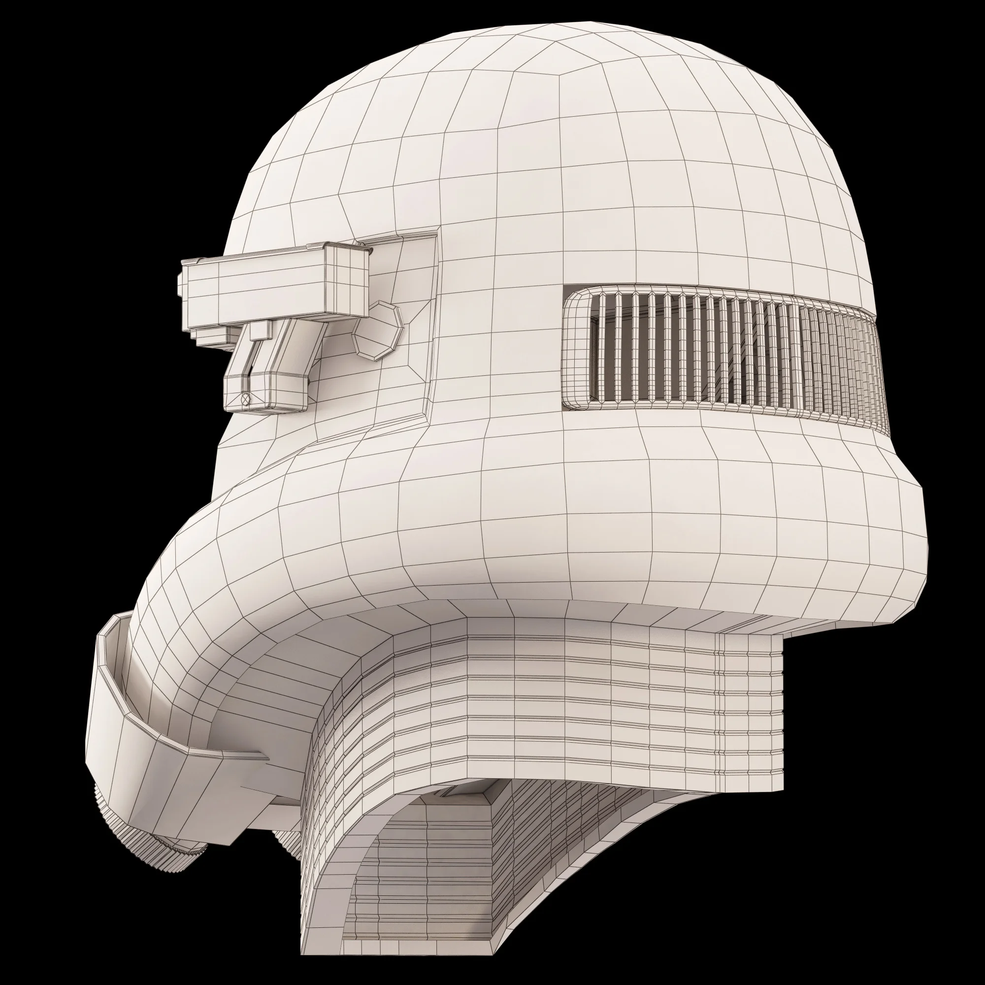 Death Trooper Helmet — 3D model preview 7