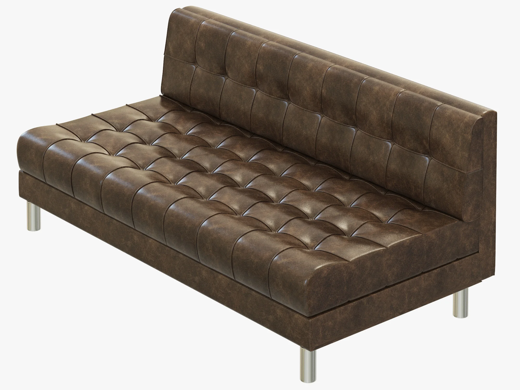Bernhardt Dunhill Armless Loveseat — 3D model preview 5