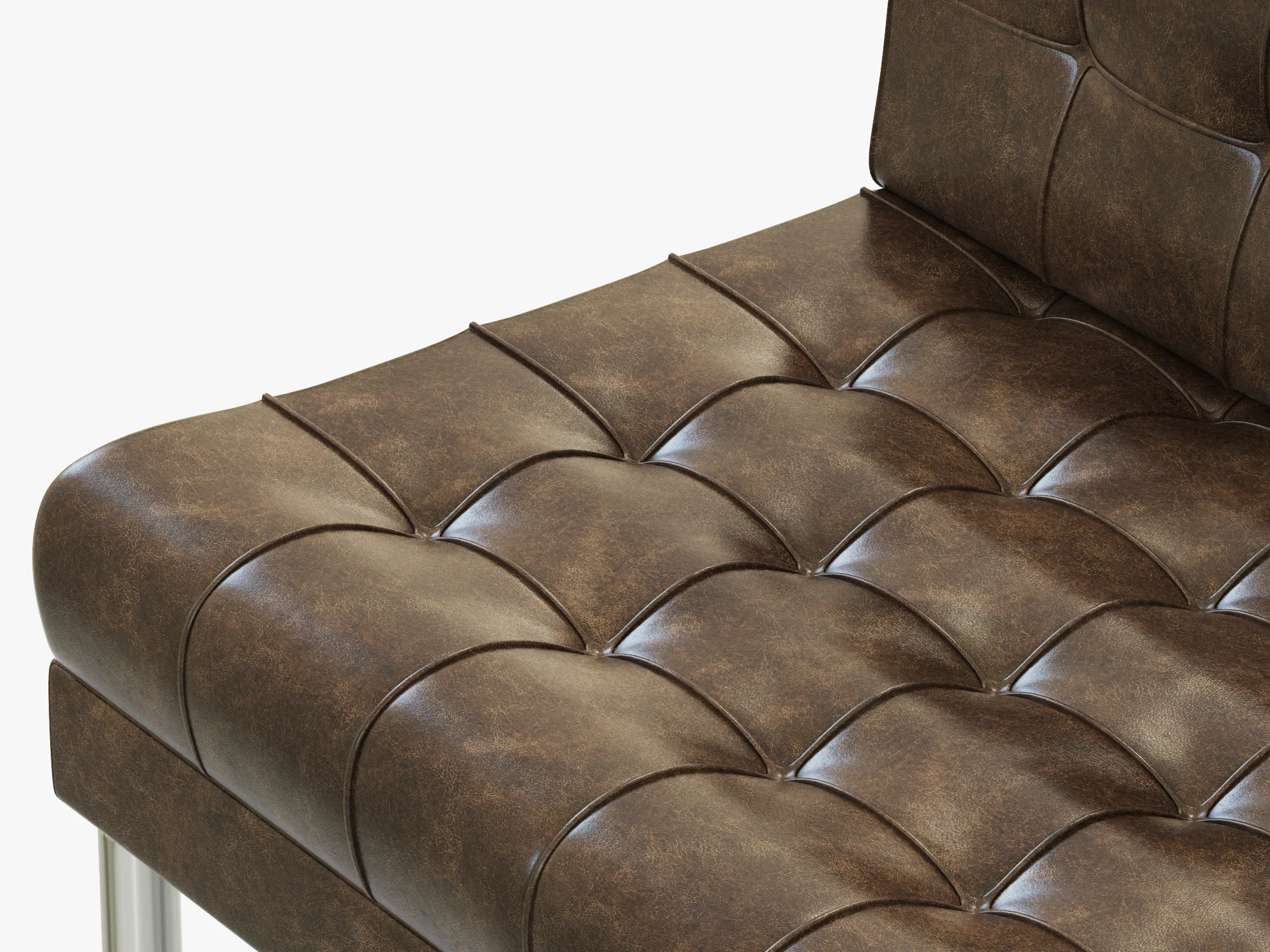 Bernhardt Dunhill Armless Loveseat — 3D model preview 7