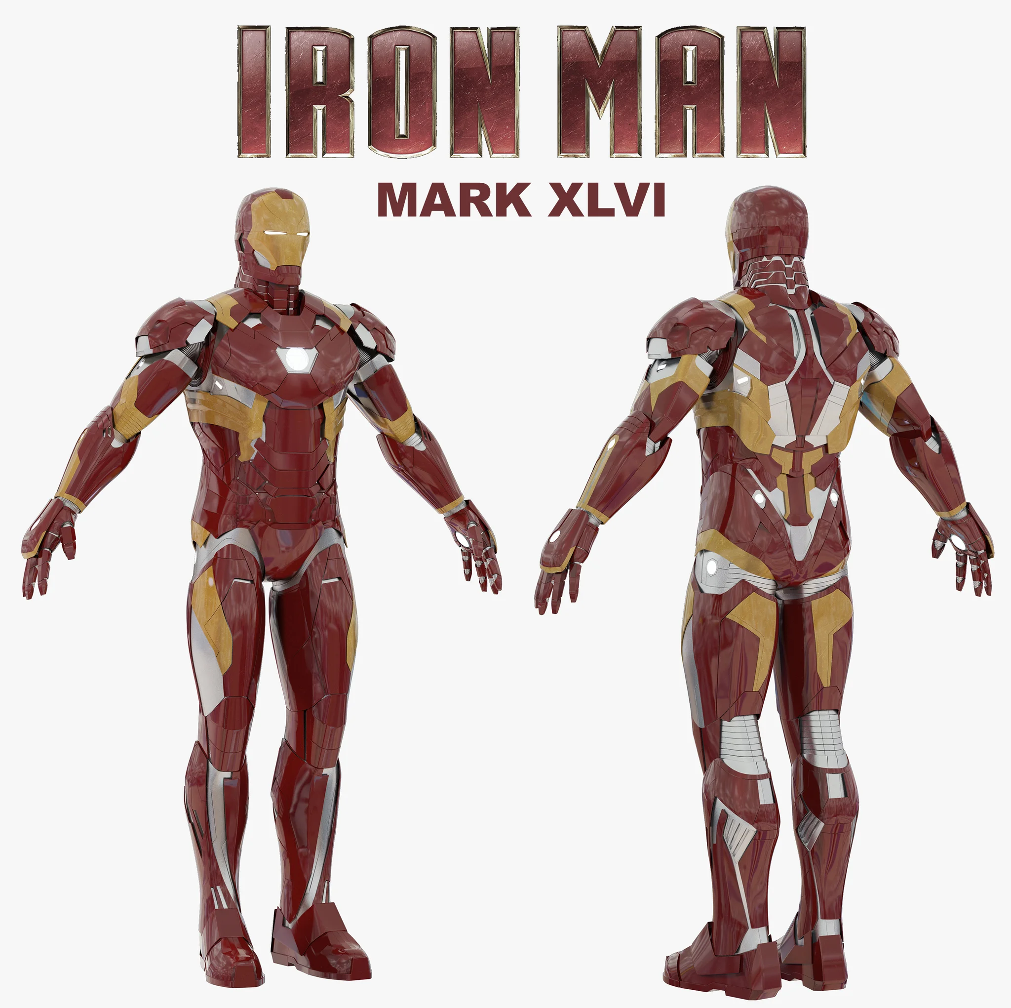 Iron Man Mark 46 — 3D model preview 19