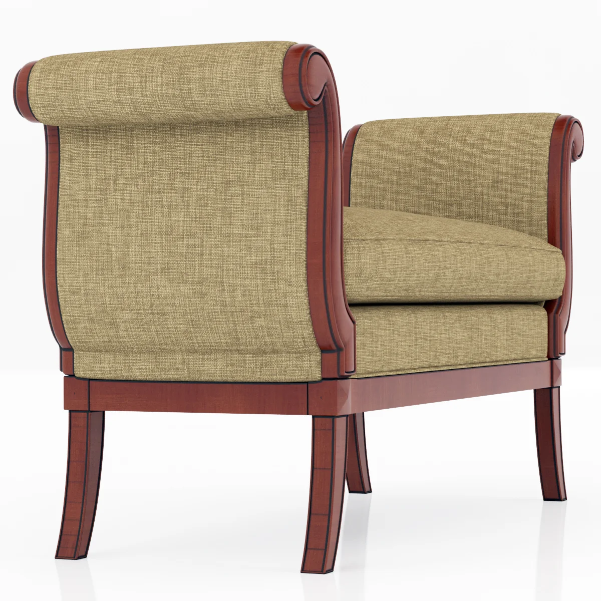 Baker Milling Road EMPIRE BENCH — 3D model preview 3