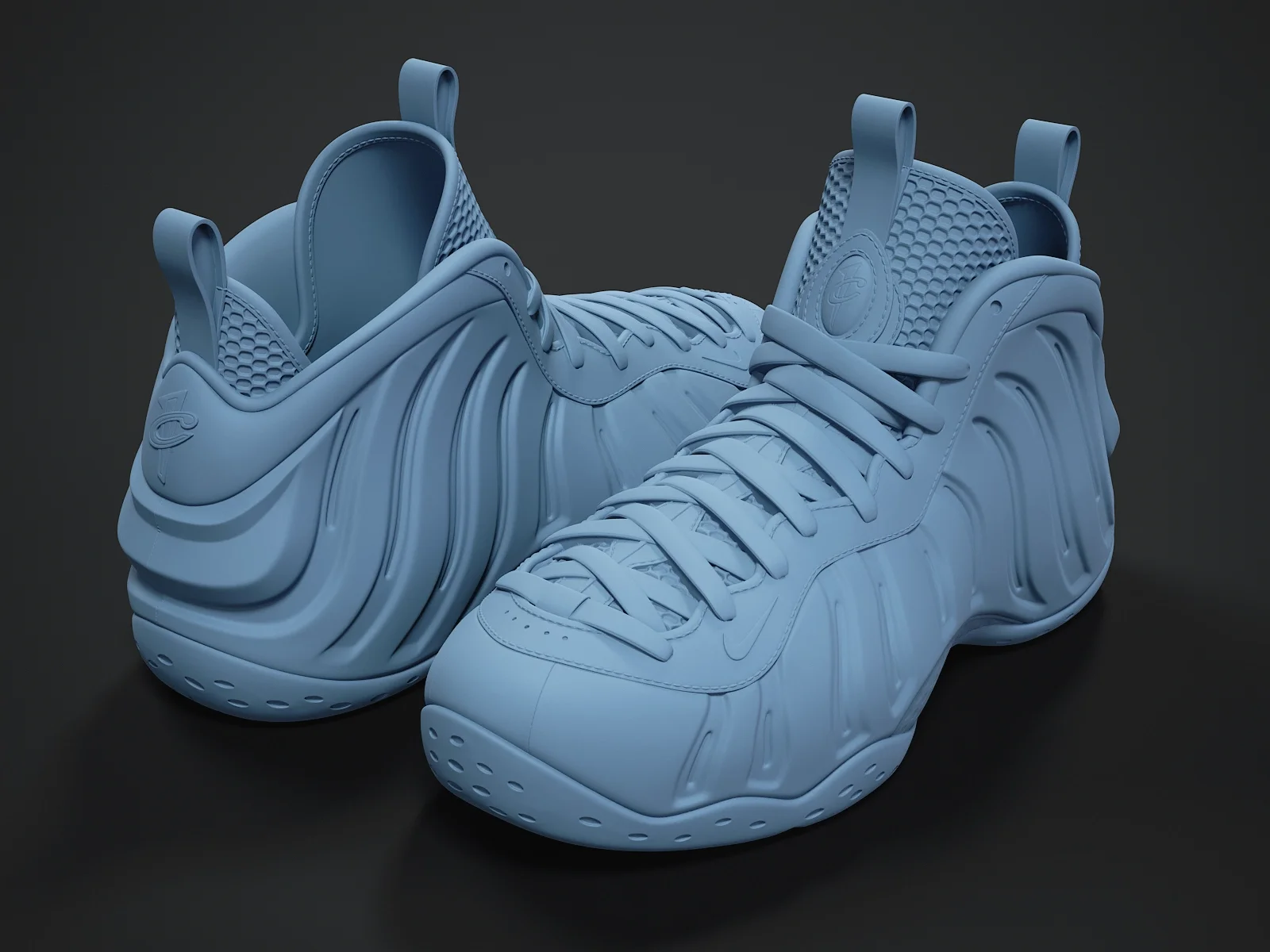Nike Air Foamposite-1 (3d print Model), 3D model preview 1