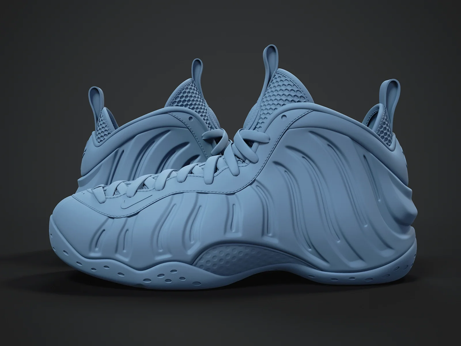 Nike Air Foamposite-1 (3d print Model), 3D model preview 2