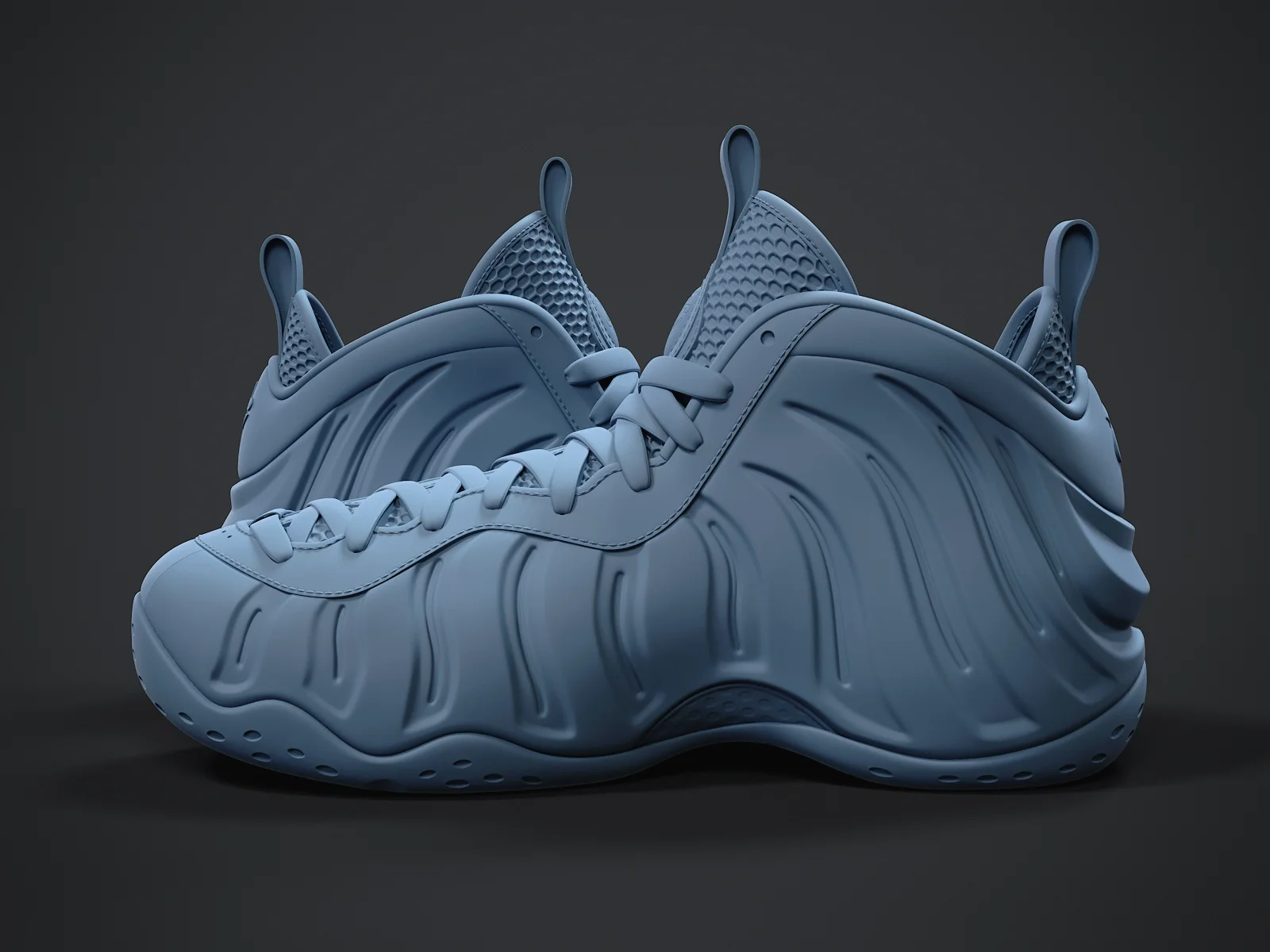 Nike Air Foamposite-1 (3d print Model), 3D model preview 3