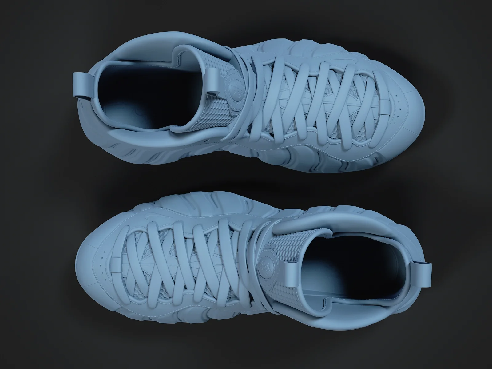 Nike Air Foamposite-1 (3d print Model), 3D model preview 5