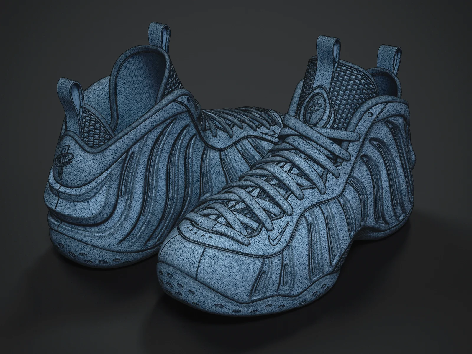 Nike Air Foamposite-1 (3d print Model), 3D model preview 7