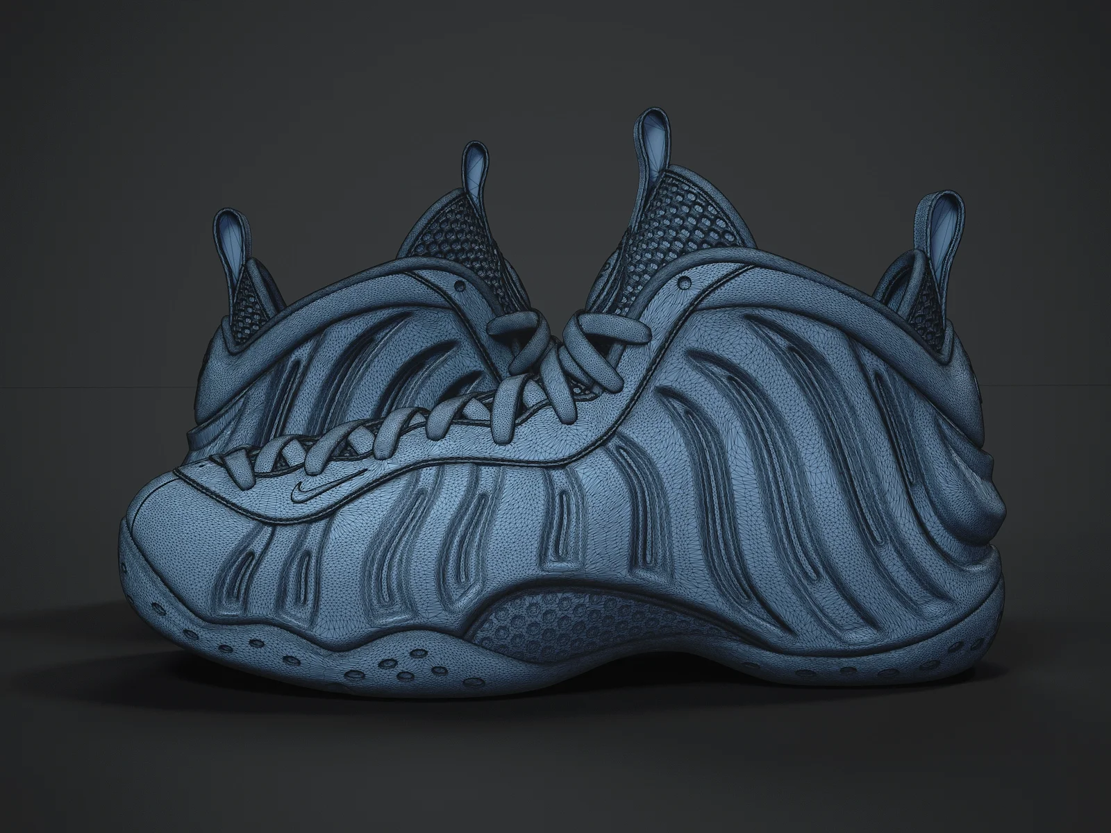 Nike Air Foamposite-1 (3d print Model), 3D model preview 8
