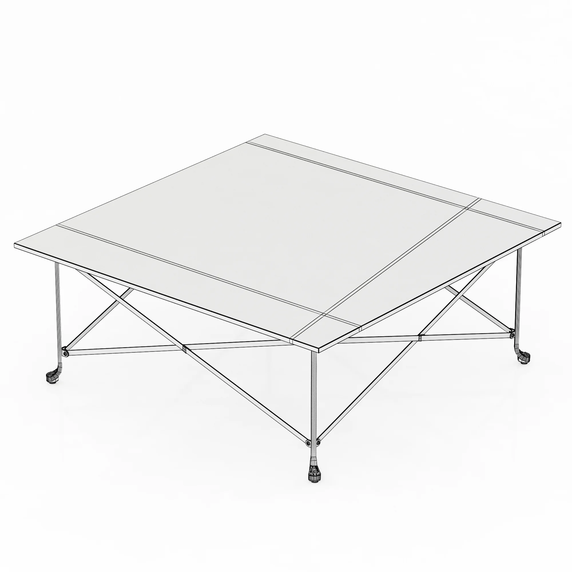 RALPH LAUREN REGENCY GUERIDON COCKTAIL TABLE — 3D model preview 5