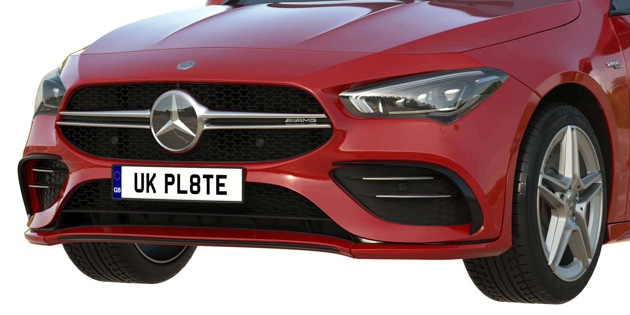 Mercedes Benz CLA35 AMG, 3D model preview 4