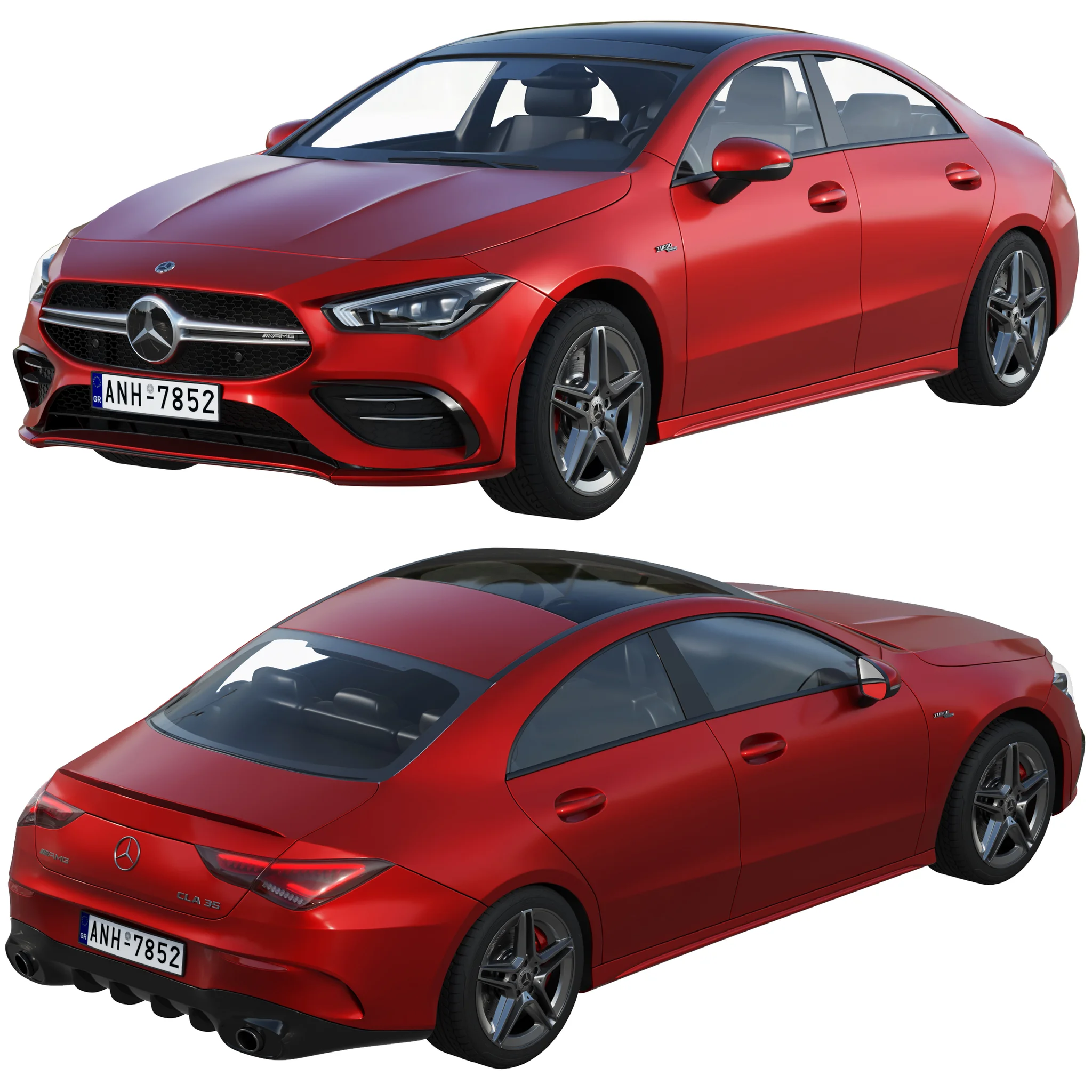 Mercedes Benz CLA35 AMG, 3D model preview 7