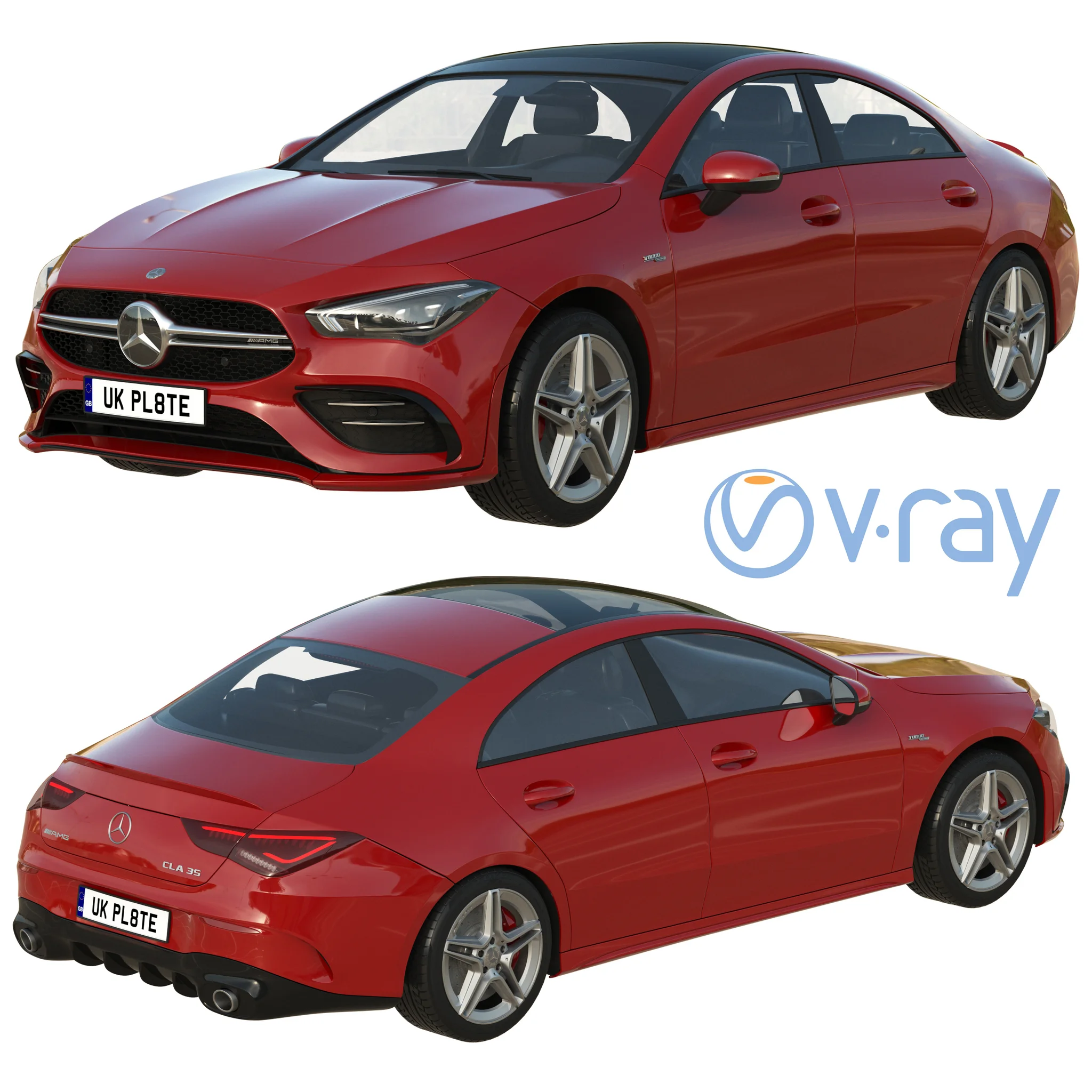 Mercedes Benz CLA35 AMG, 3D model preview 14