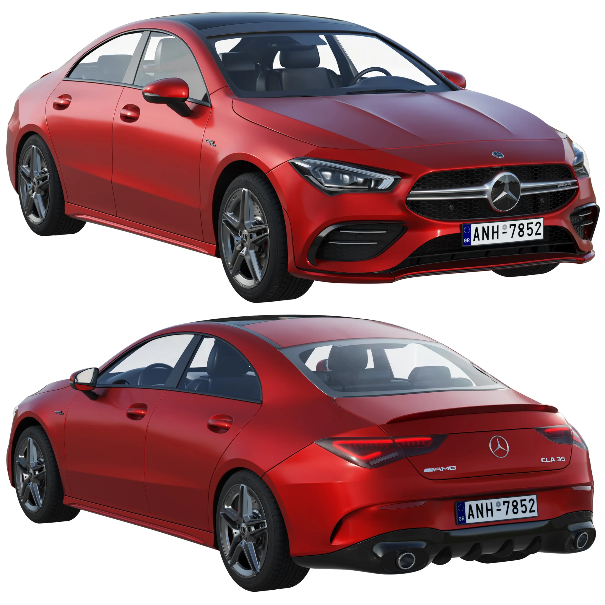Mercedes Benz CLA35 AMG, 3D model preview 16