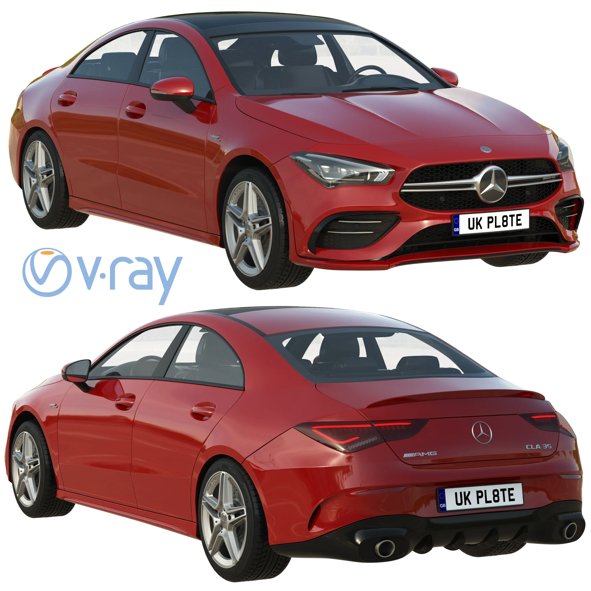 Mercedes Benz CLA35 AMG, 3D model preview 20