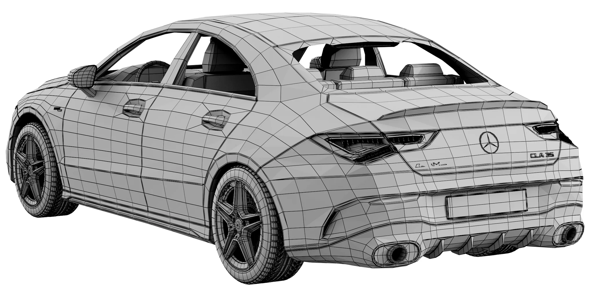 Mercedes Benz CLA35 AMG, 3D model preview 22